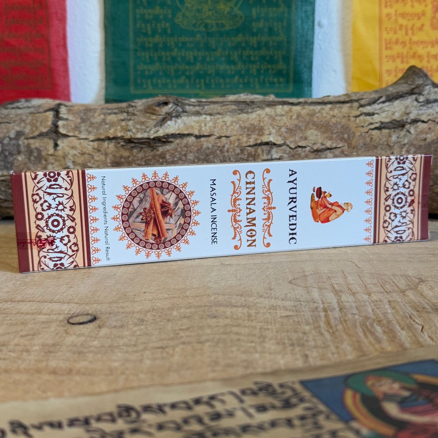 Discover Ayurvedic  Cinnamon Masala Incense Sticks, crafted with essential oils, premium resins, and natural ingredients. Enjoy a warm, grounding aroma perfect for meditation, yoga, and relaxation.