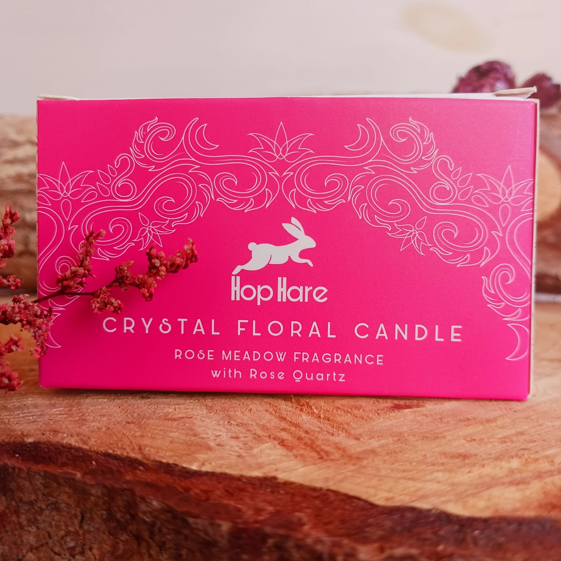 Hop Hare Crystal Magic Flower Candle | The Lovers