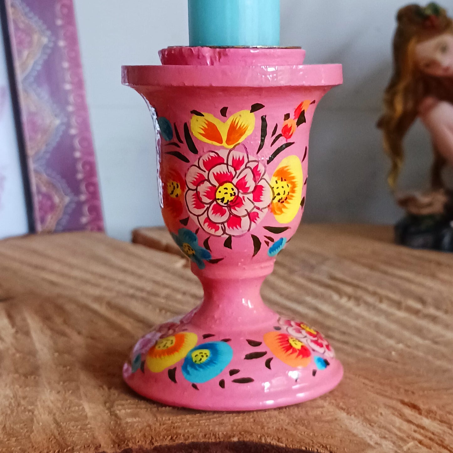 Hand Painted Kashmiri Candle Holders