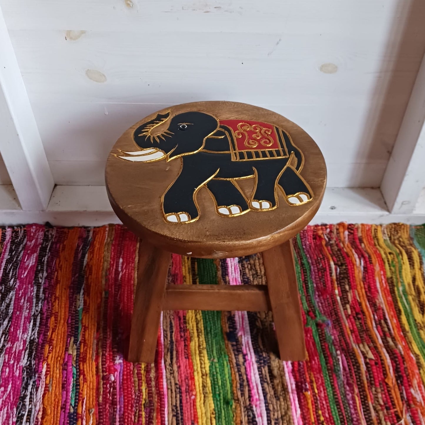 Elephant Stool small Mango wood Stool