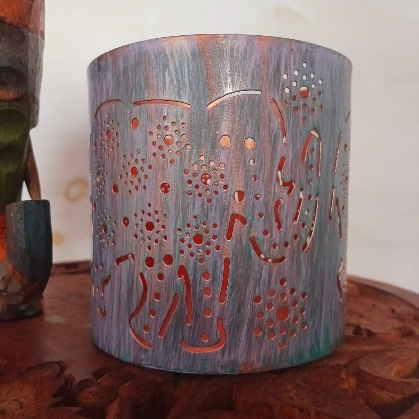 Elephant Mandala Tea-light Holder