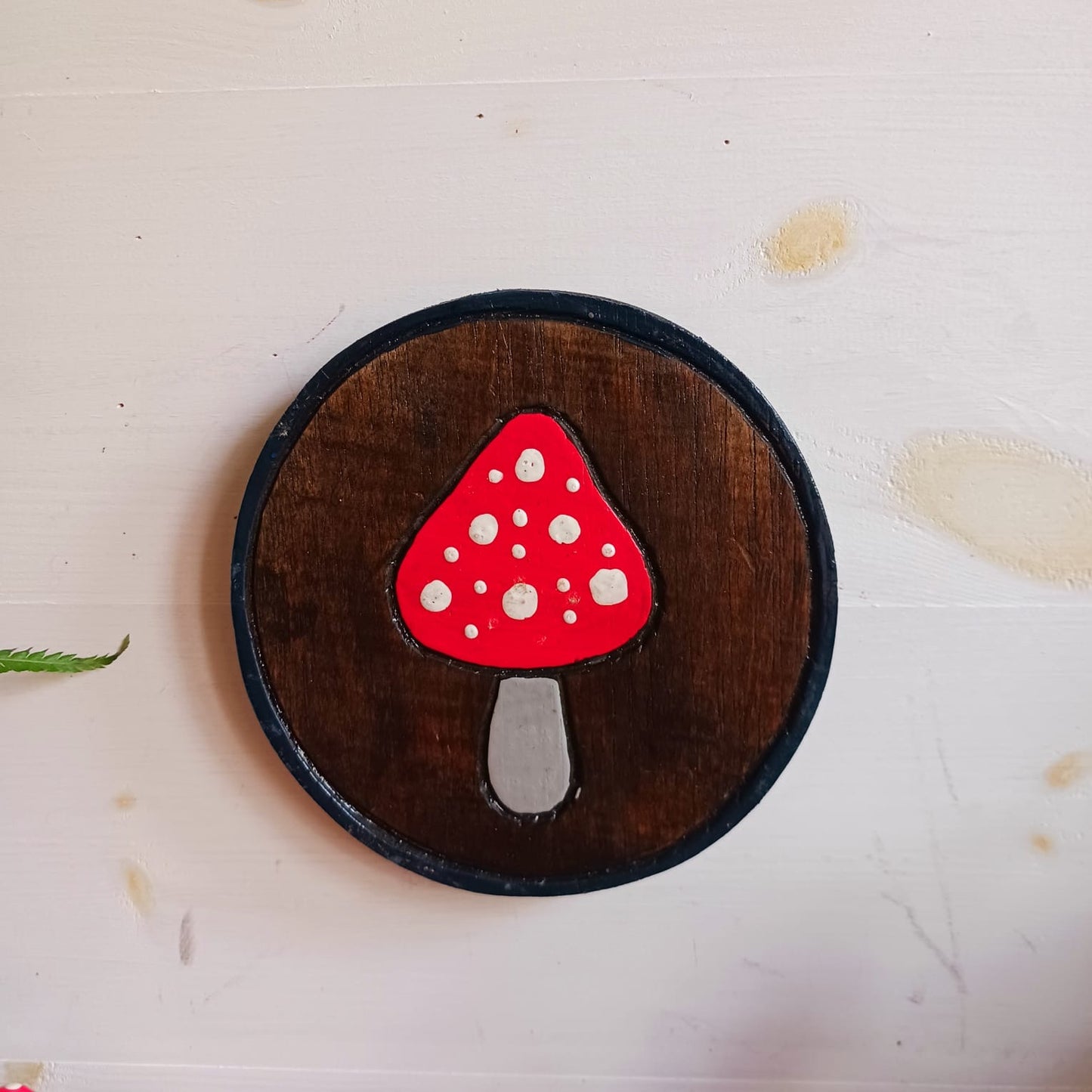 Mini Mushroom Wall Plaque