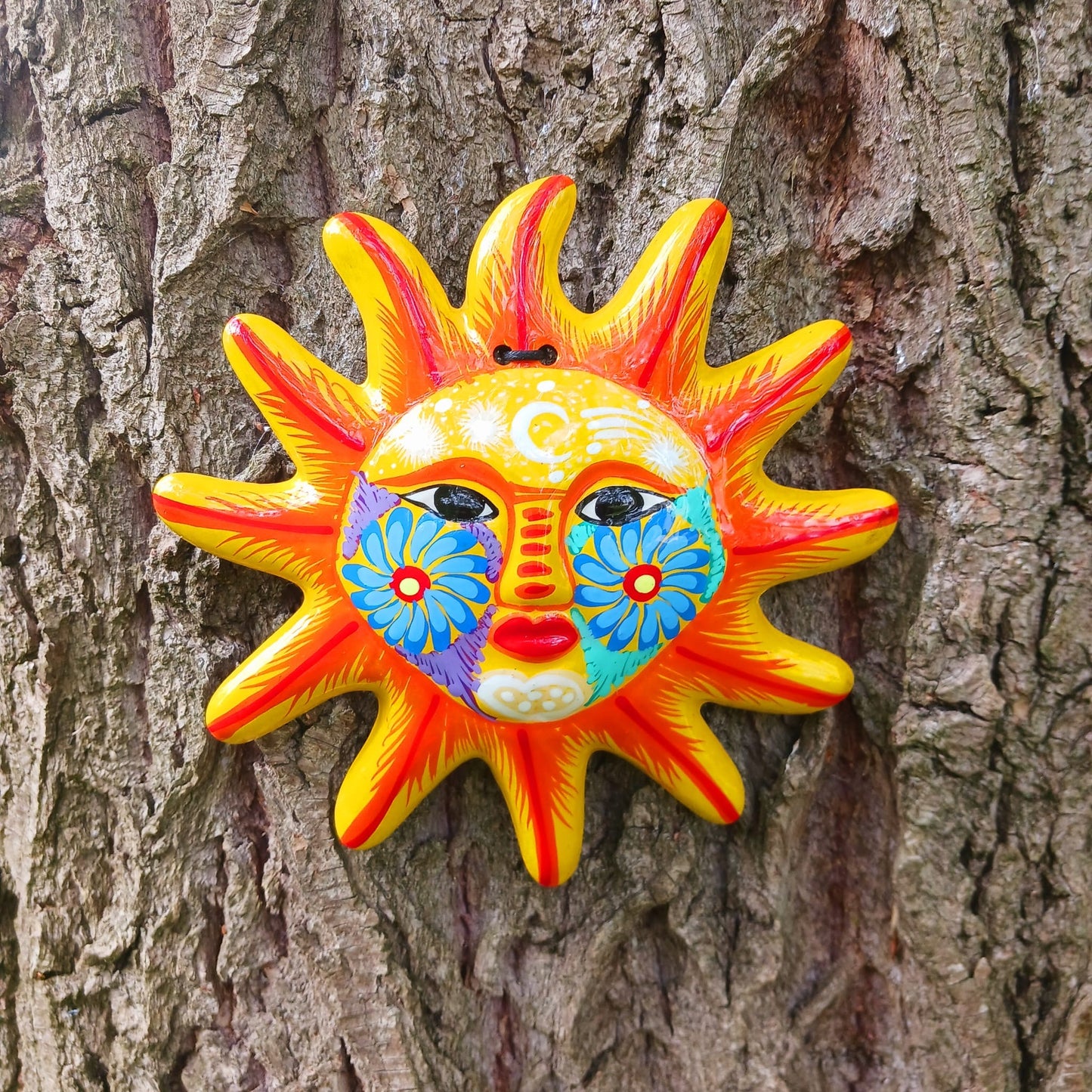 Mexican Sun Wall Plaque | Yellow