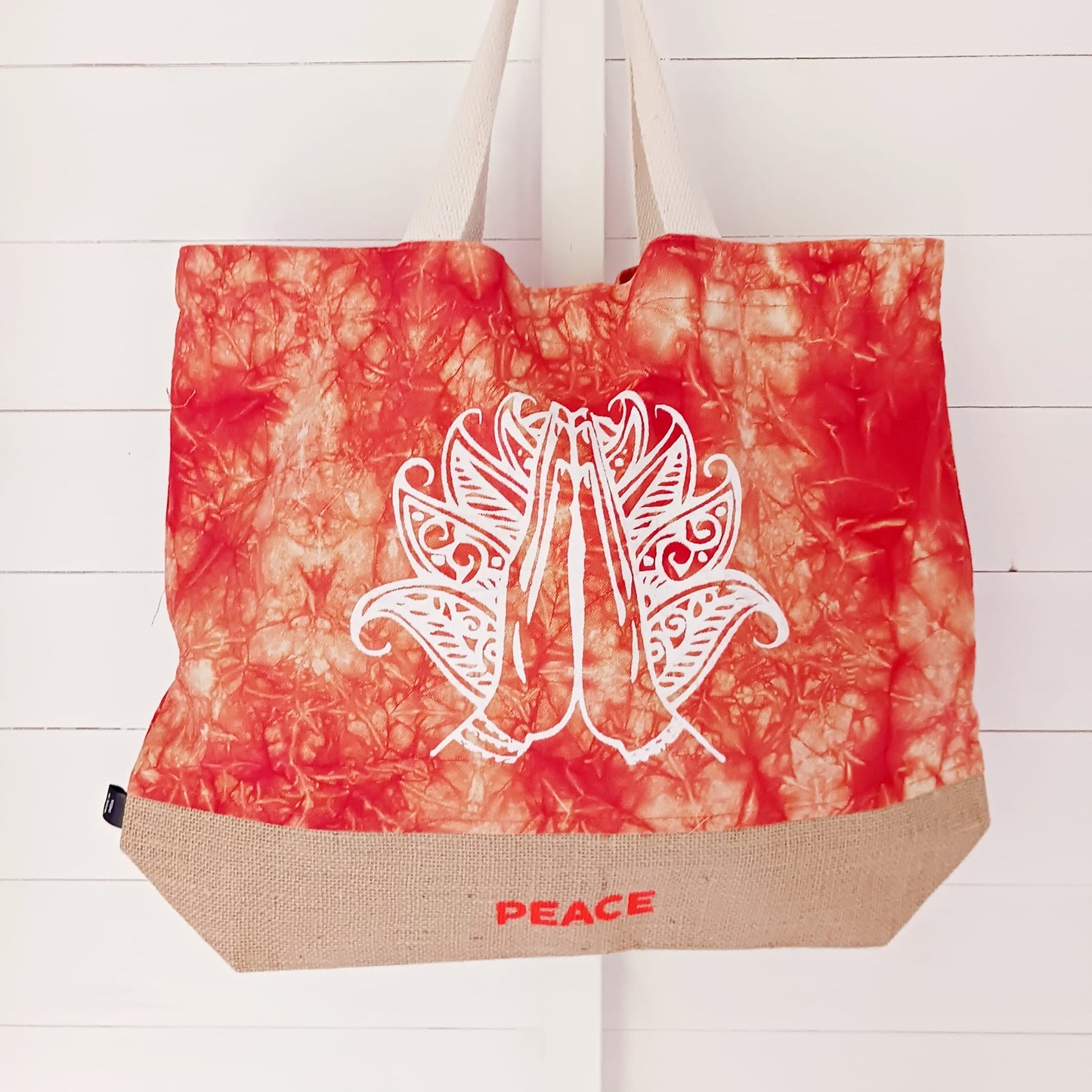 Namaste Peace Eco Jute Shopping | Beach Bag