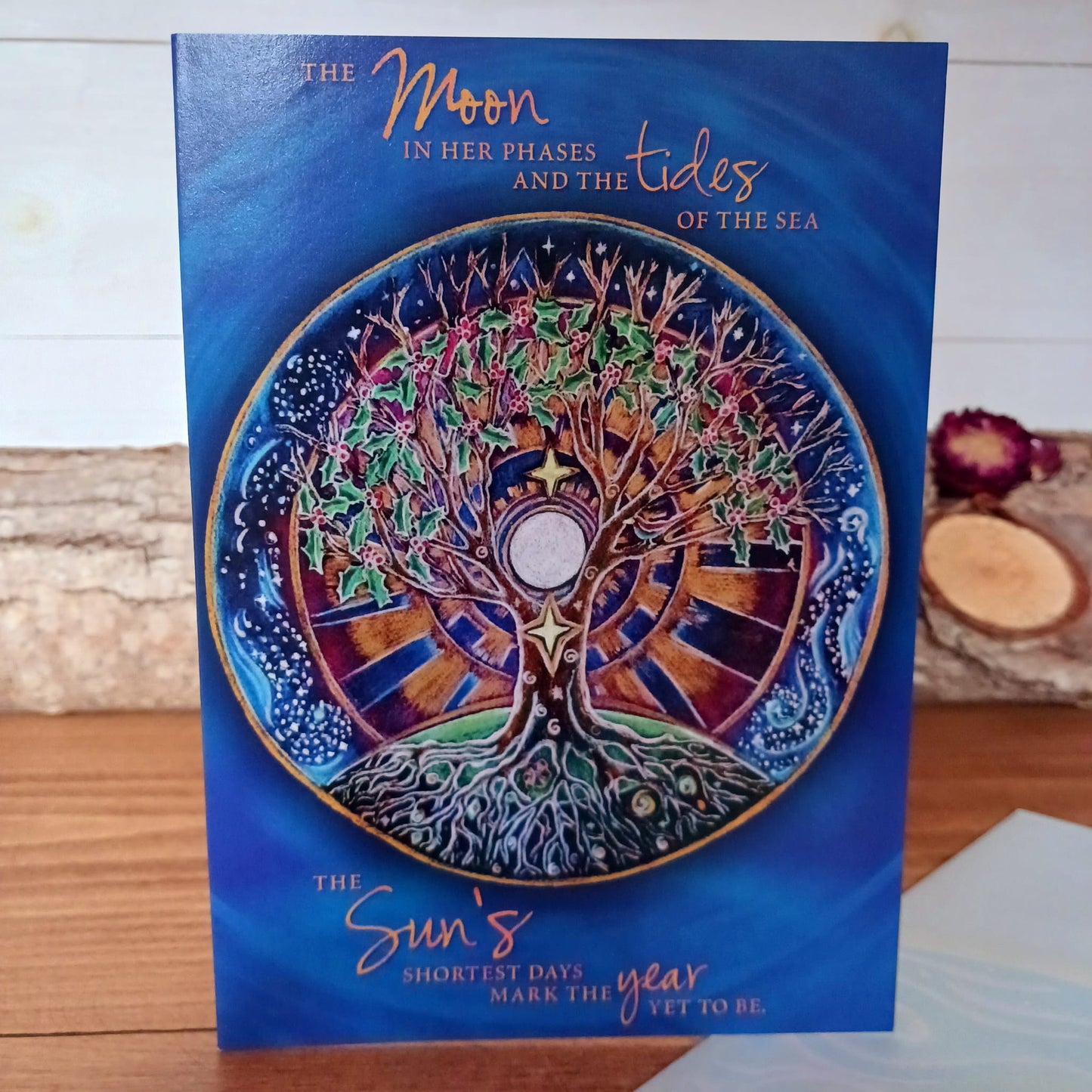 Winter Solstice Mandala Greeting Card