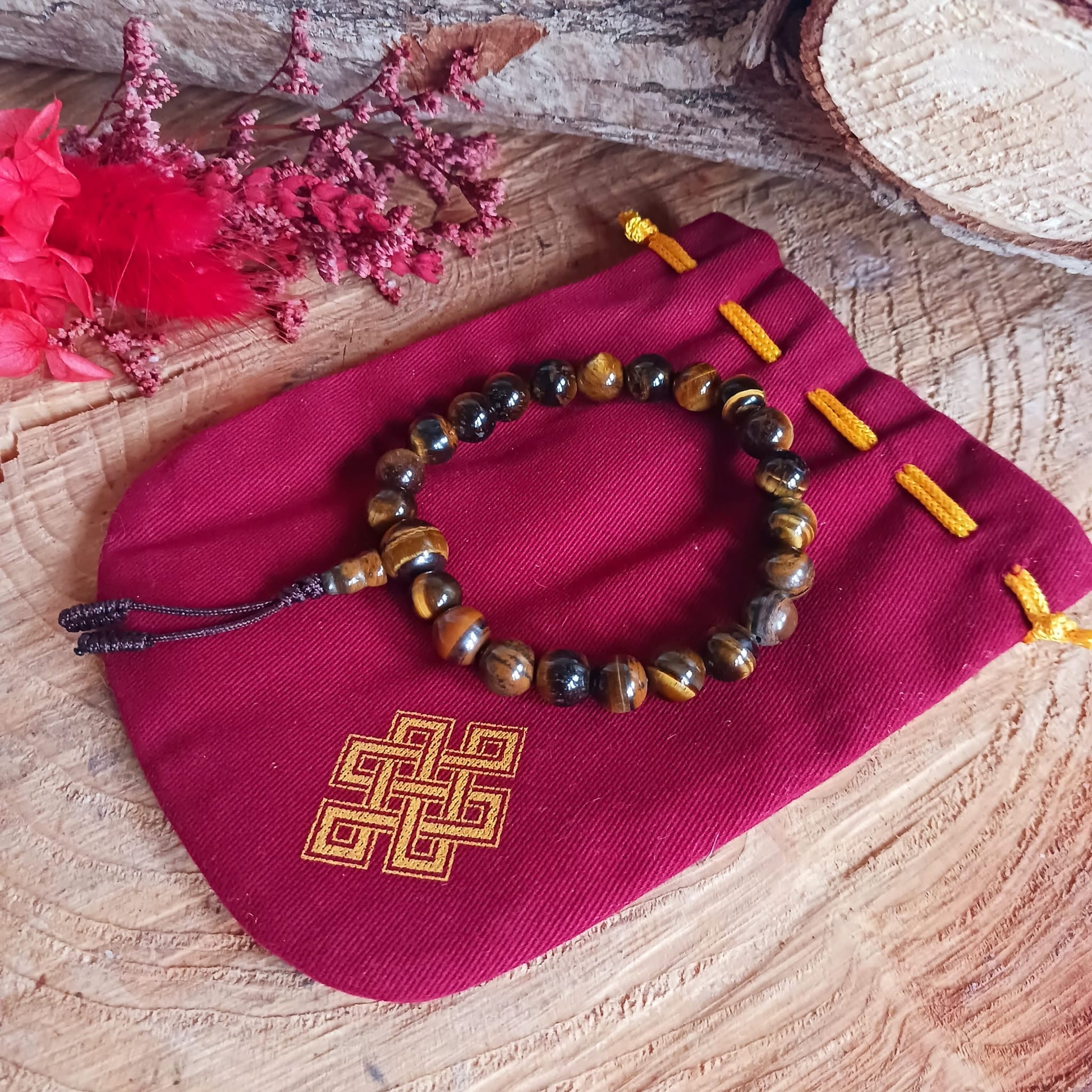 Tigers Eye Japa Wrist Mala | 8mm