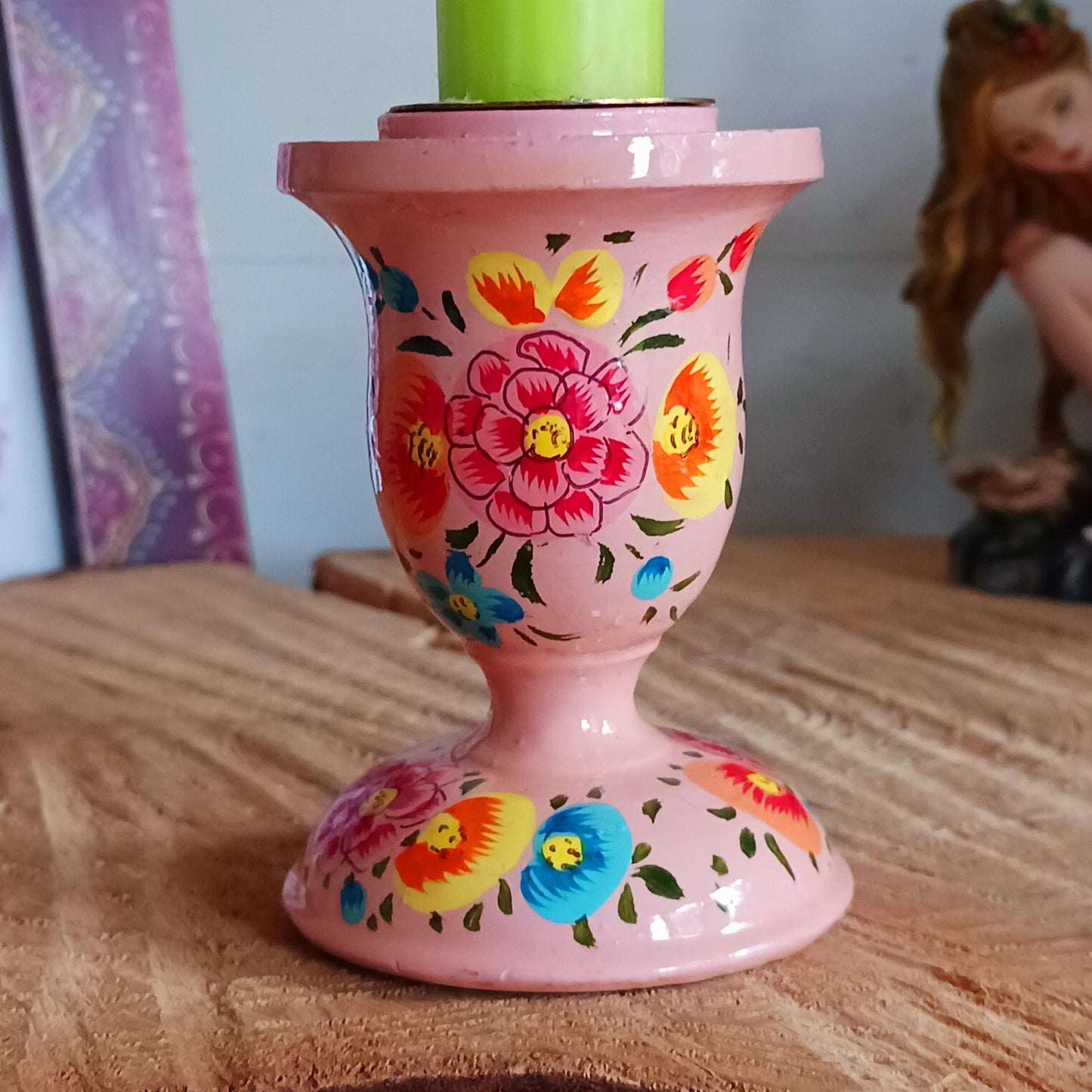 Hand Painted Kashmiri Candle Holders