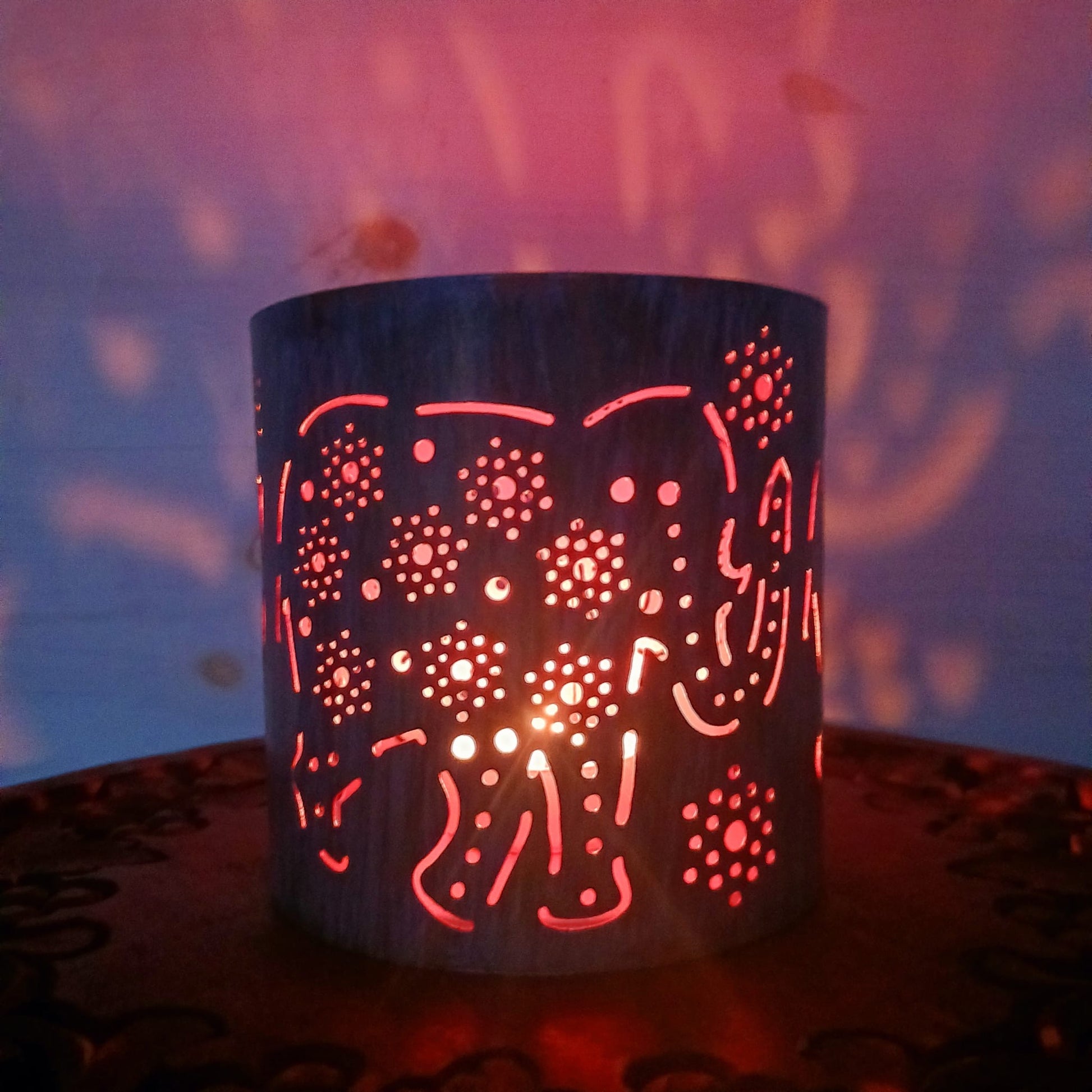 Elephant Mandala Tea-light Holder