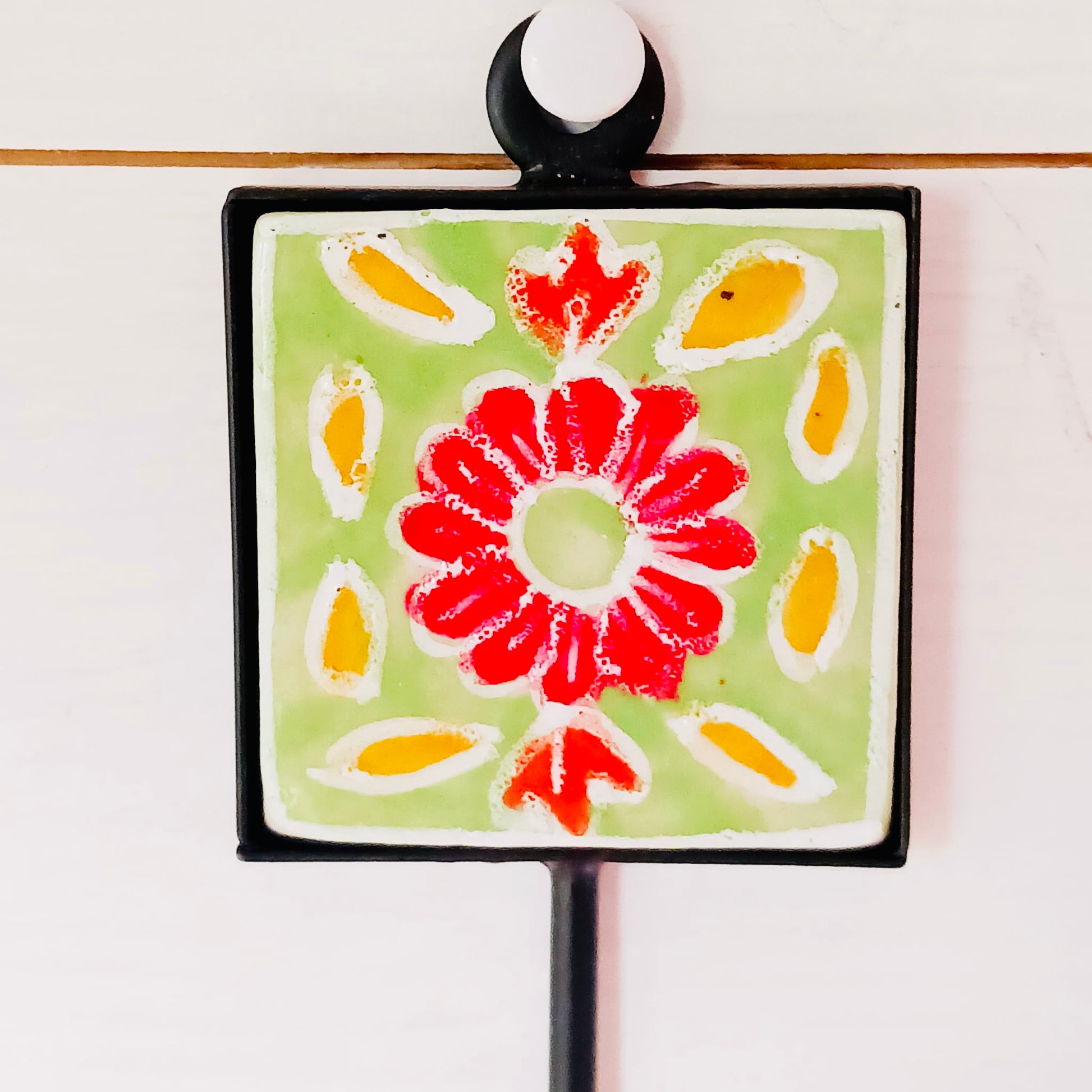 Shyla Hand Painted Tile Ceramic Hooks