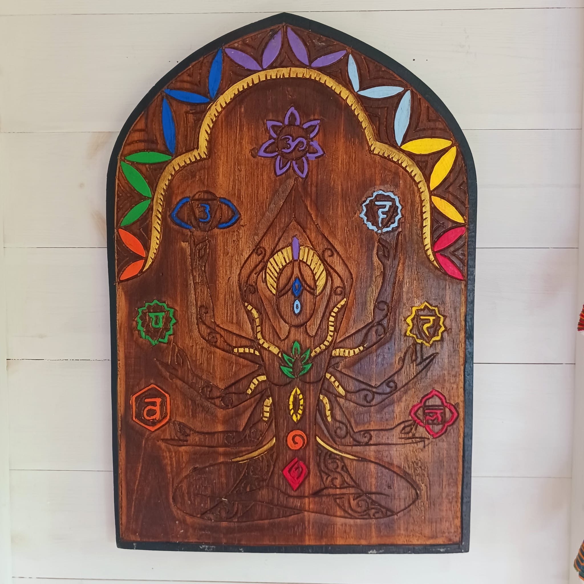 Seven Chakra Yogini Wooden Wall Plaque – The Highest Buddha