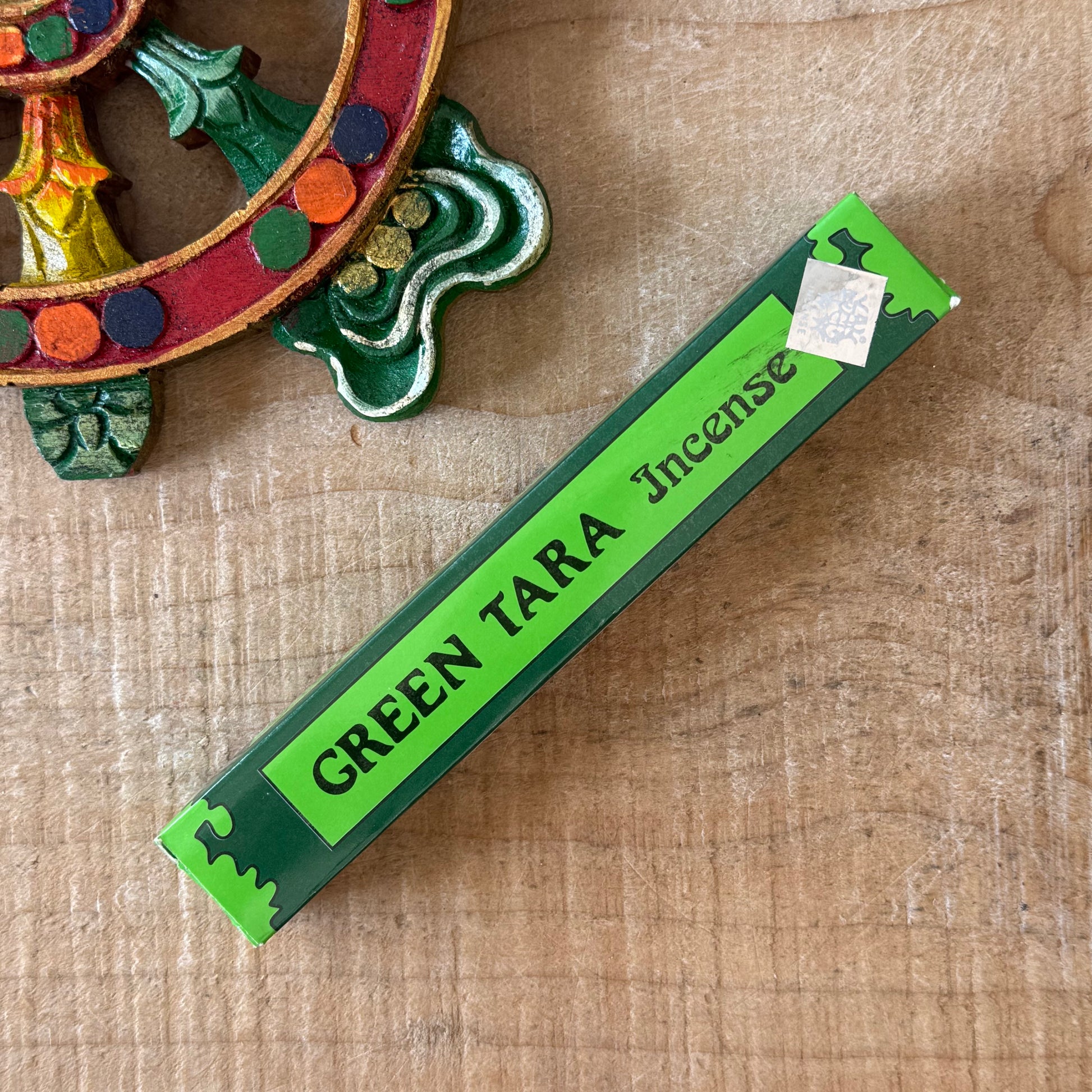 Green Tara Tibetan incense handmade in Nepal. Natural Himalayan incense for meditation, puja, cleansing and spiritual practice.