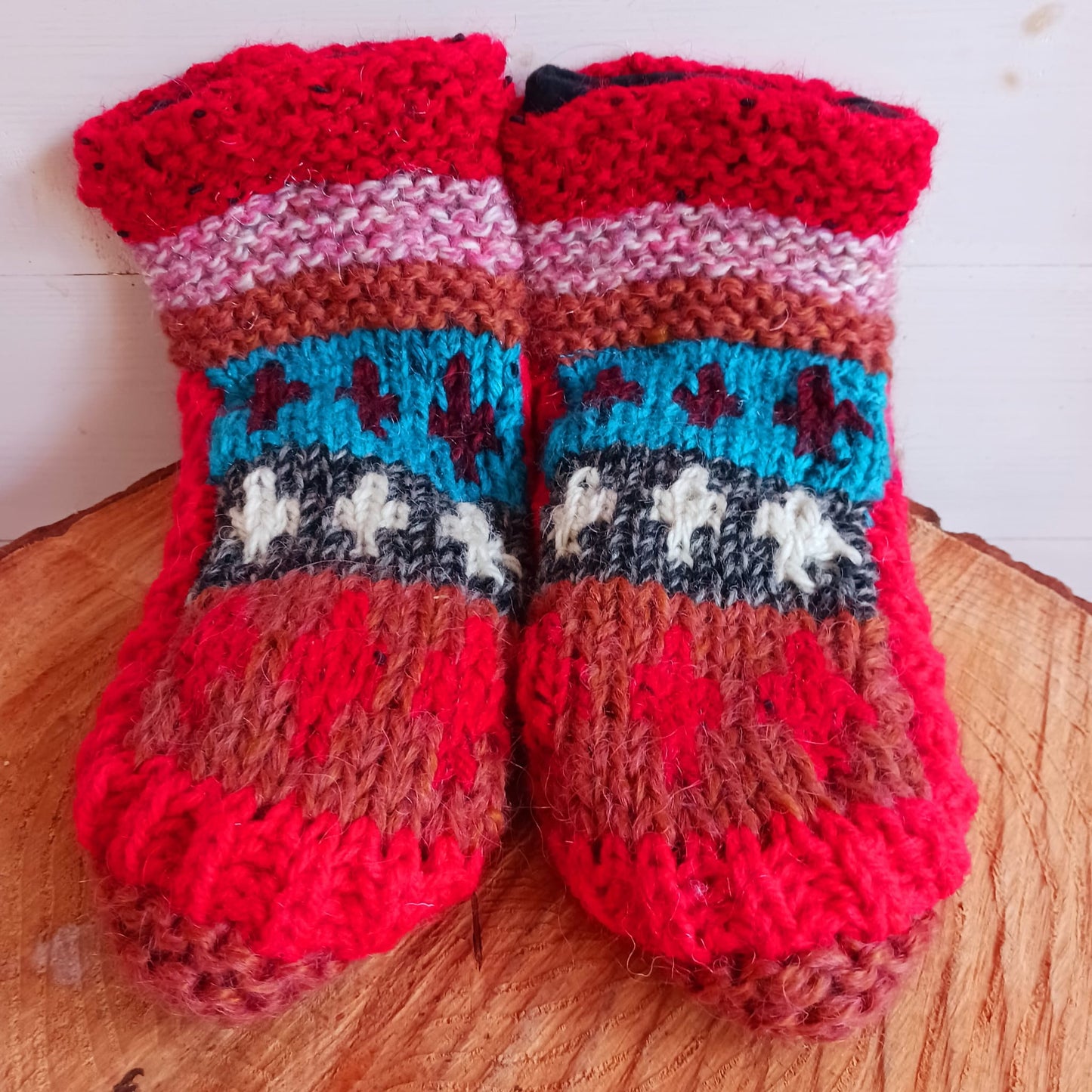 Nepalese Woollen Slipper Socks