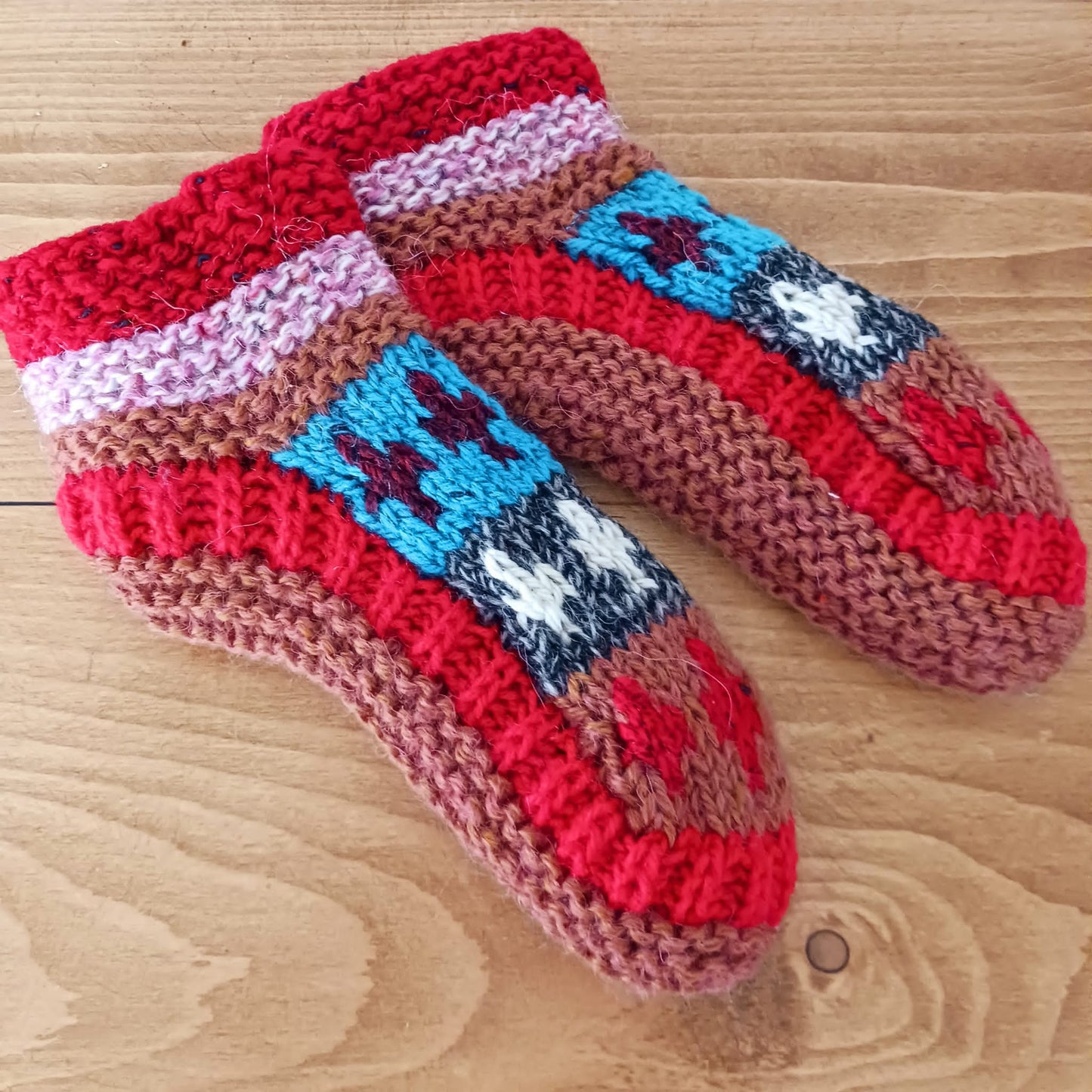 Nepalese Woollen Slipper Socks