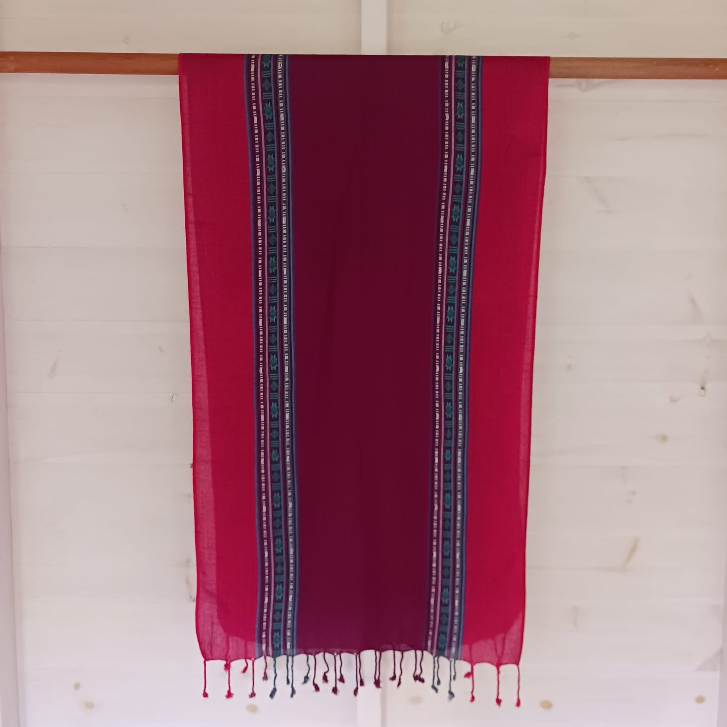 Indian Varanasi Scarves | Red and Maroon