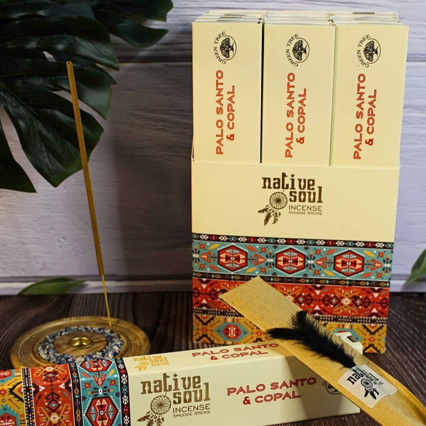 Native Soul Palo Santo &amp; Copal Incense sticks - a powerful scent of two powerful plants. A soothing and protective fragrance that fills the home with tranquility.

White sage is considered sacred by Indians who have been smoking it for thousands of years. They use it to transform bad energies and also to purify and neutralize people, animals, objects and places, through the technique of smudging.

Lavender is known for its medicinal properties as well as its protective and cleansing properties. It has a
