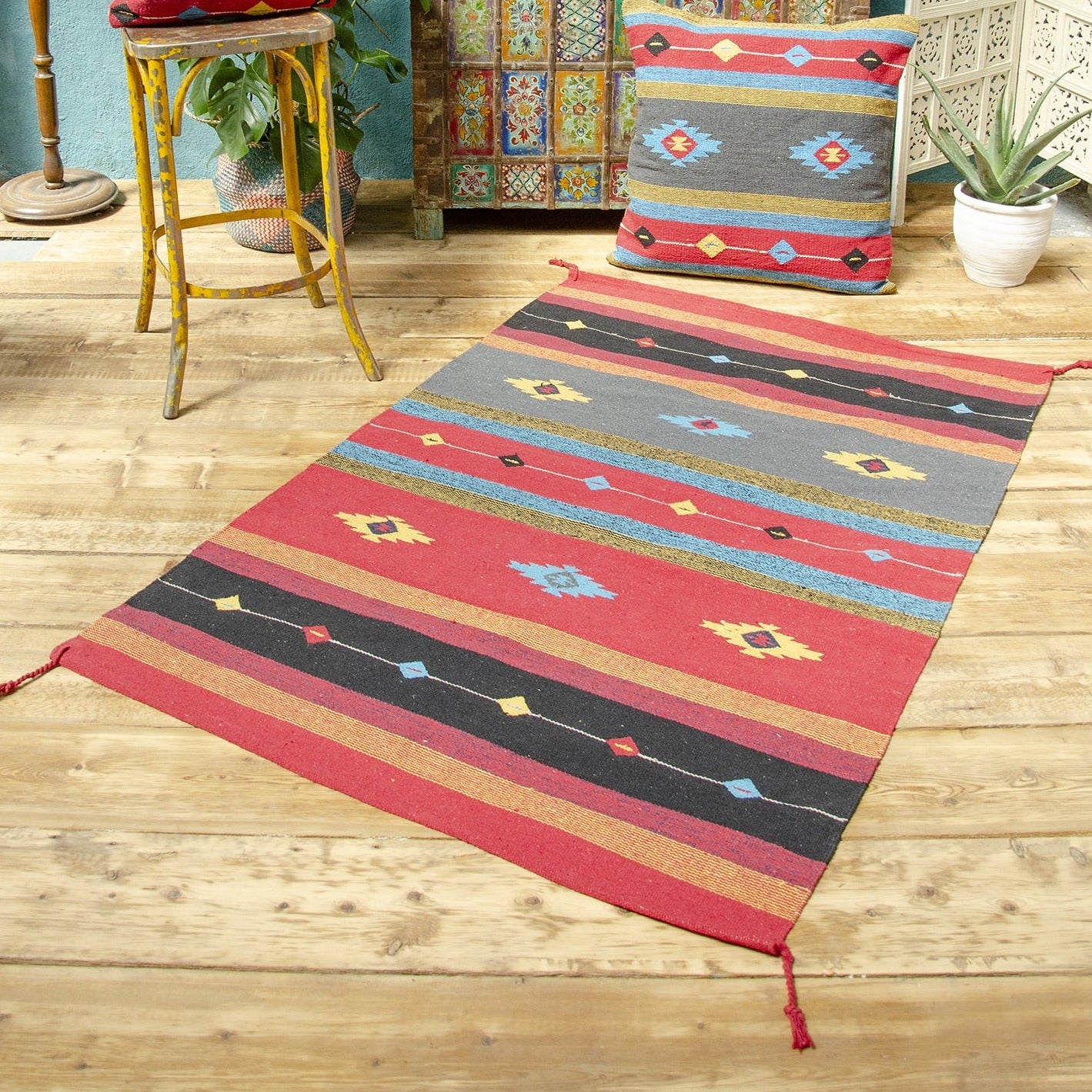 Sarkhan Handloom Kilim Rug, 120 x 180cm