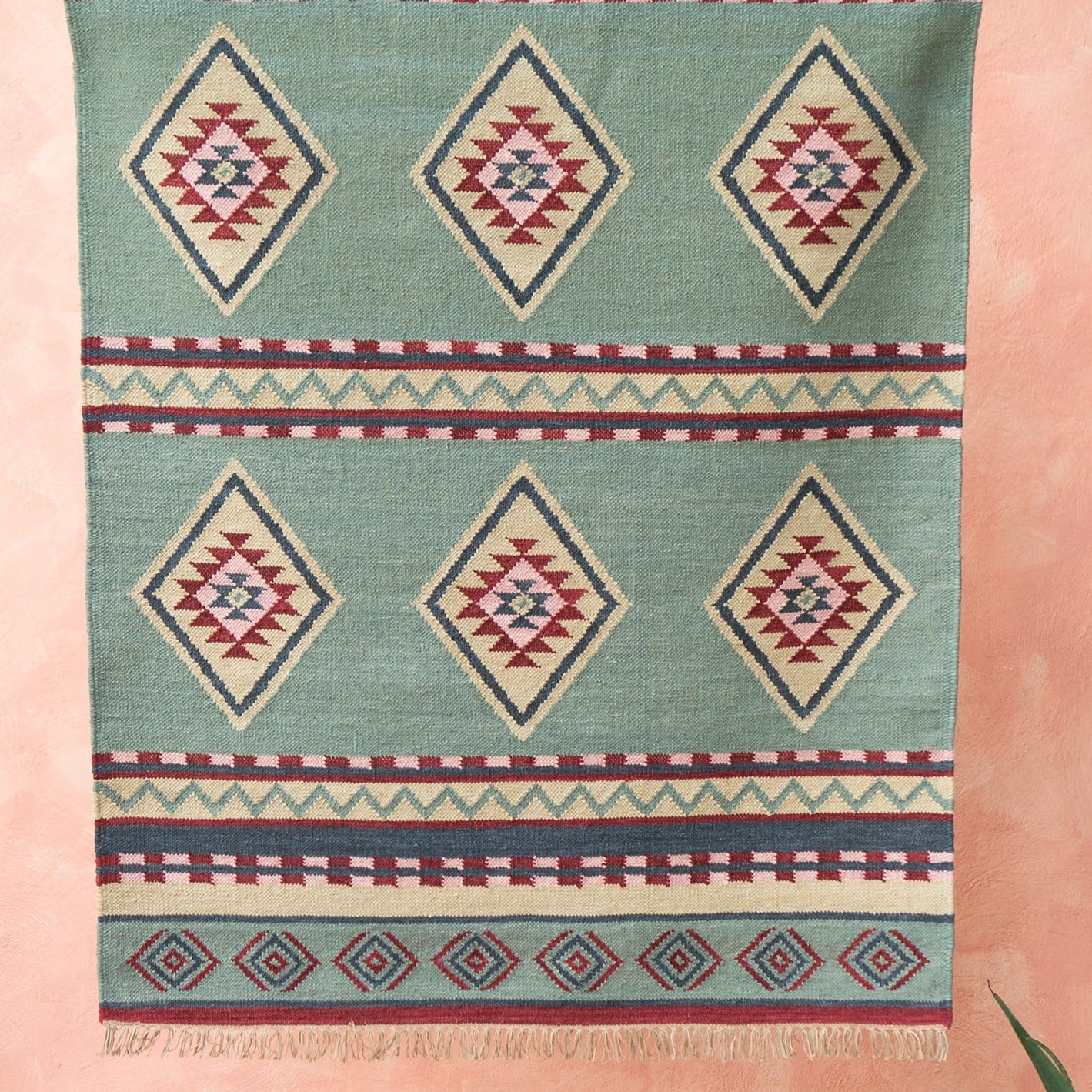 Alanya Hand Woven Wool/Cotton Kilim Rug, 120 x 180cm