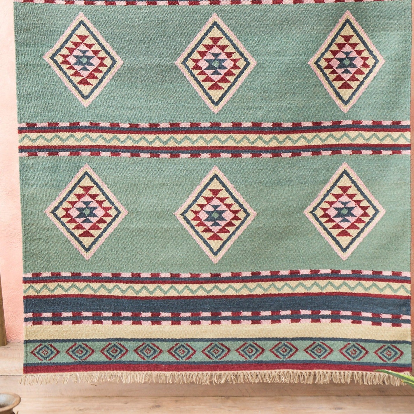 Alanya Hand Woven Wool/Cotton Kilim Rug, 150 x 240cm