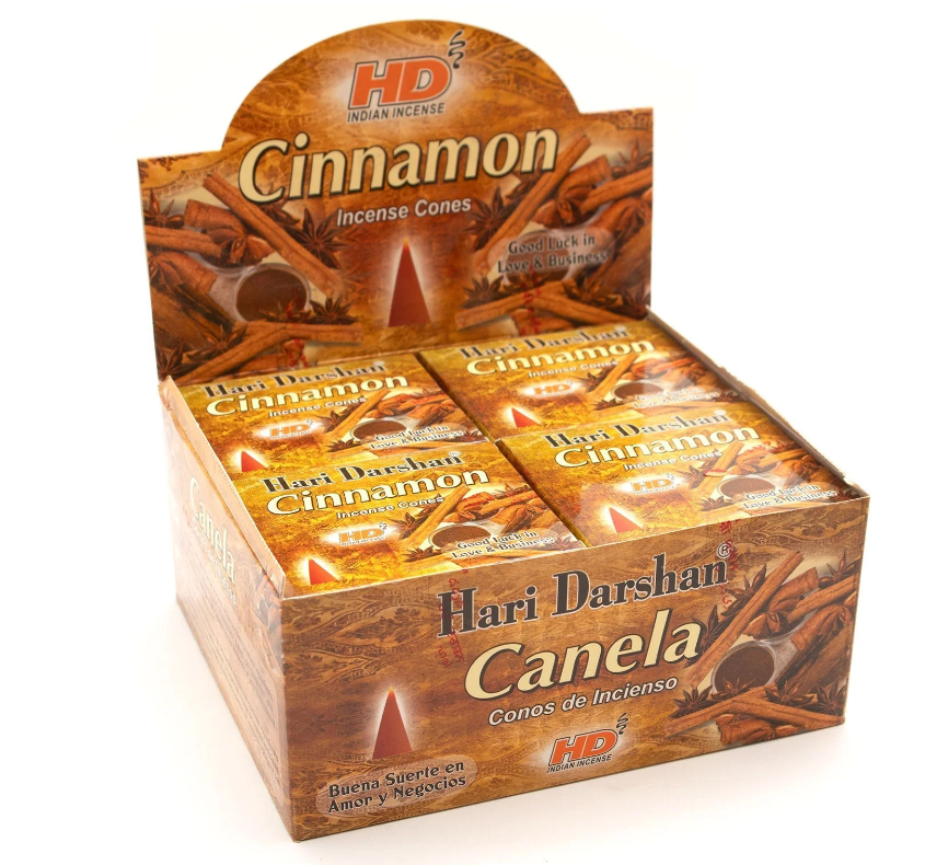 Hari Darshan Cinnamon Incense Cones – Sweet, Spicy & Uplifting Aroma