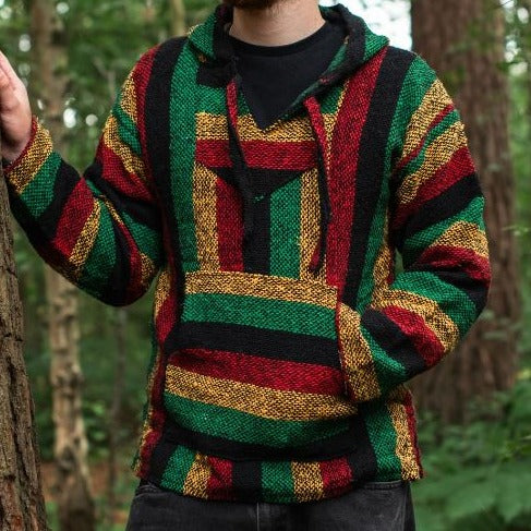 Mexican Rasta Baja Hoodie Top