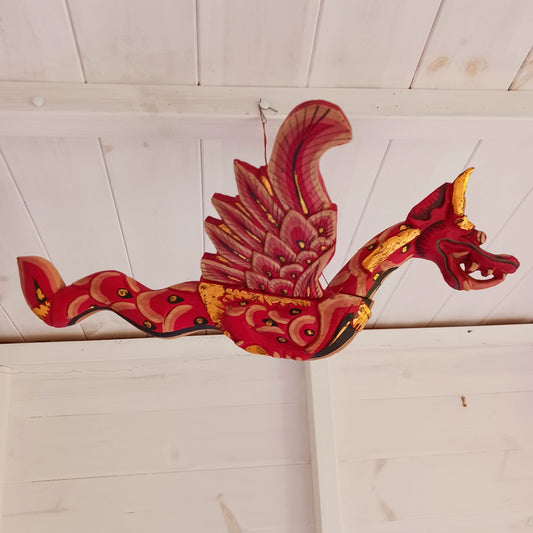 Flying Dragon Mobile (Red) hanging dragon Mobile