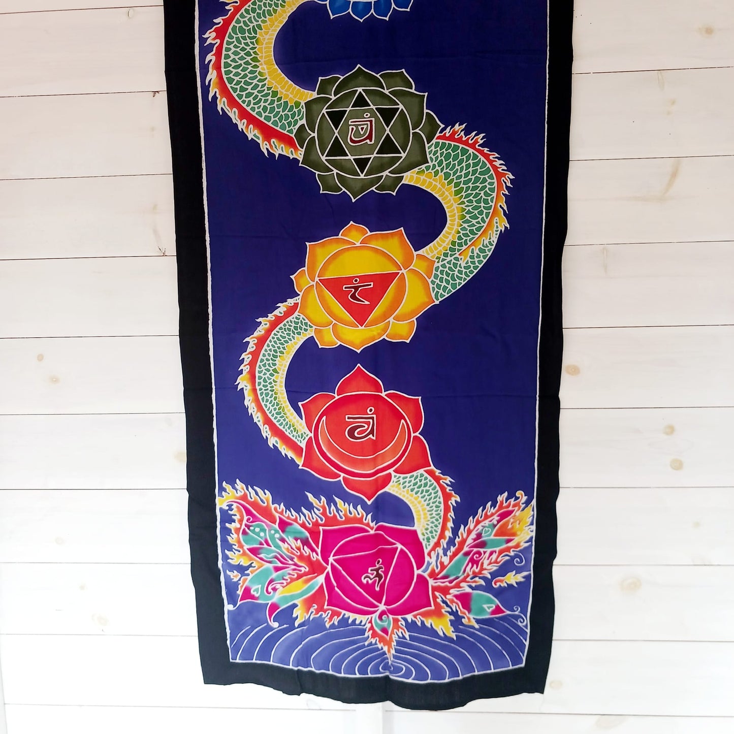 Chakra Batik Drop Banner | Dragon Wall Hanging