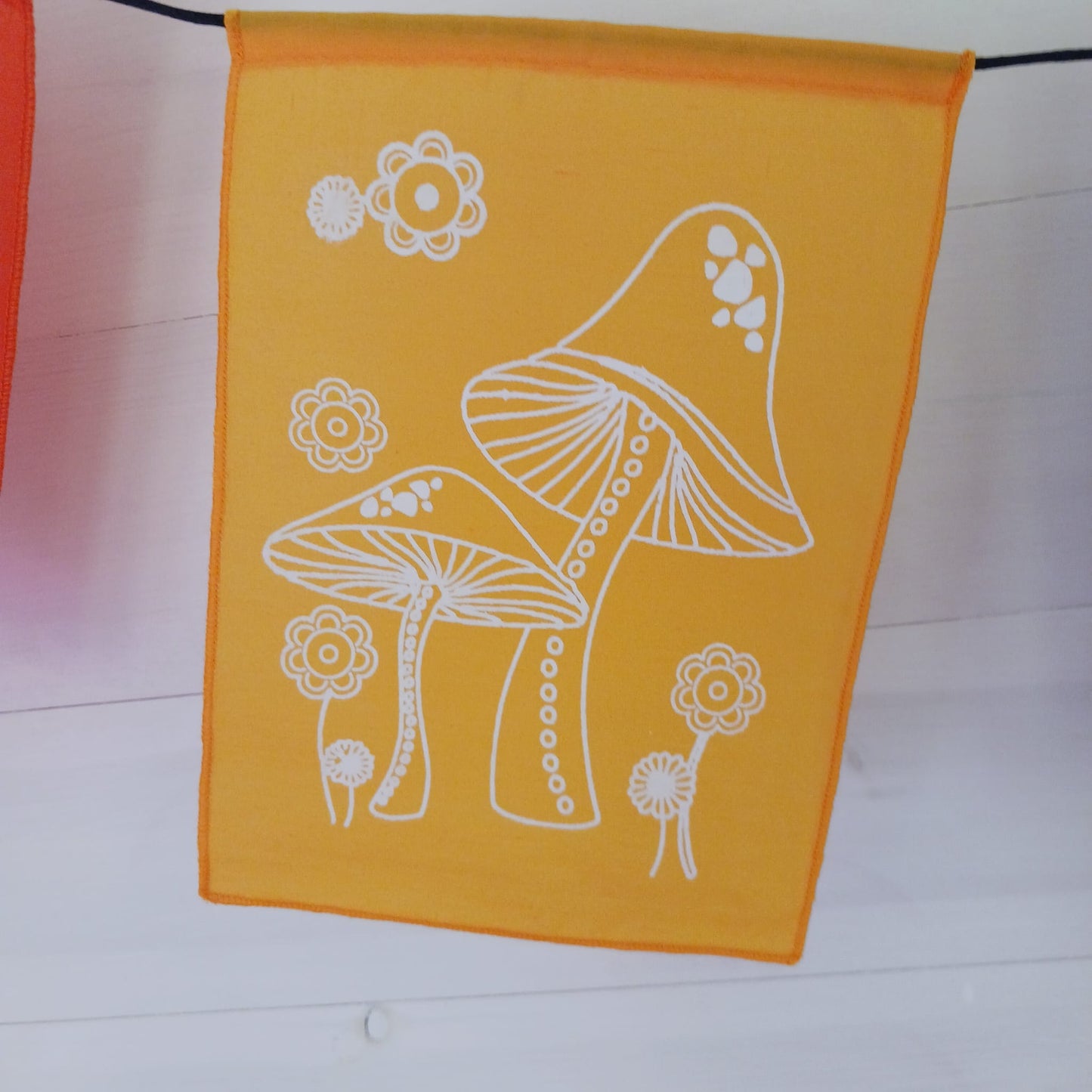 Mushroom Flags | Bunting Cosmic Magic Mushroom Groovy Party Flags