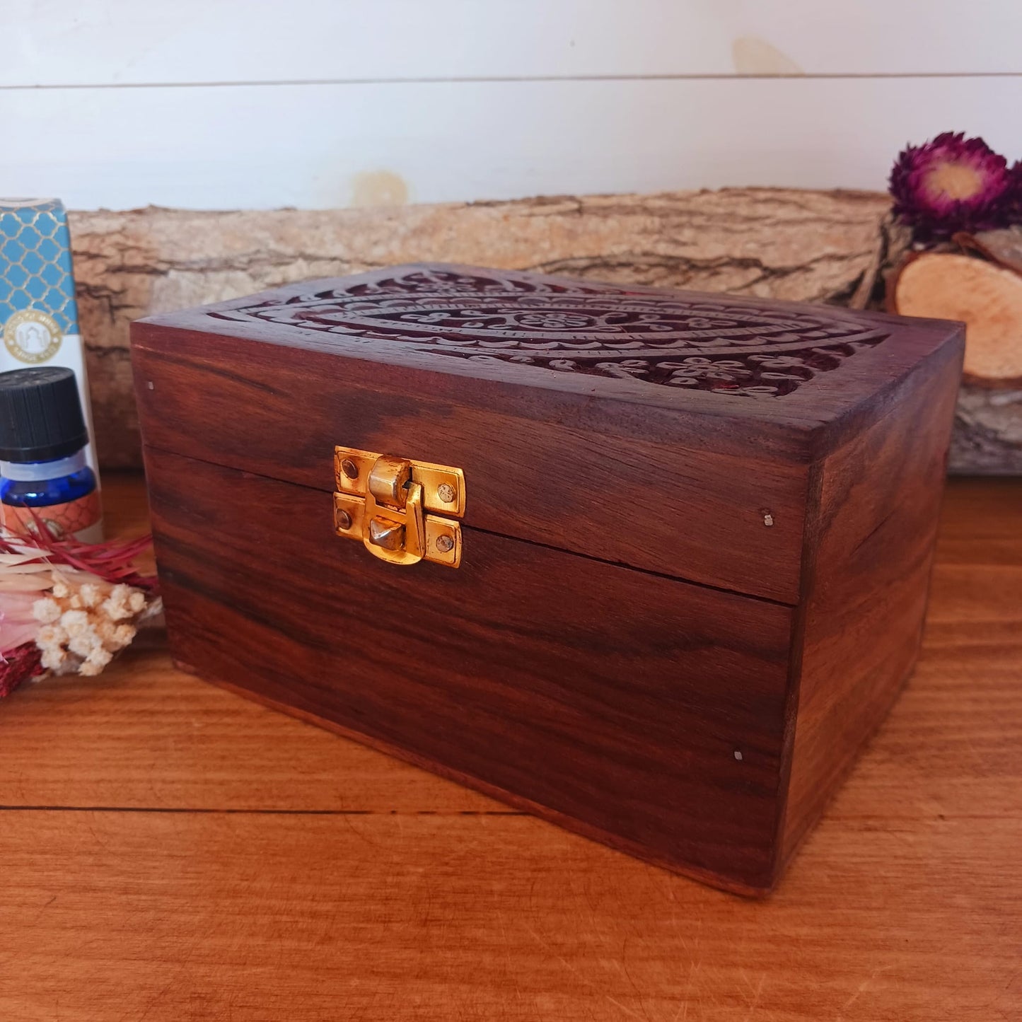 Wooden Essential Oil Box (For 12 Bottles)