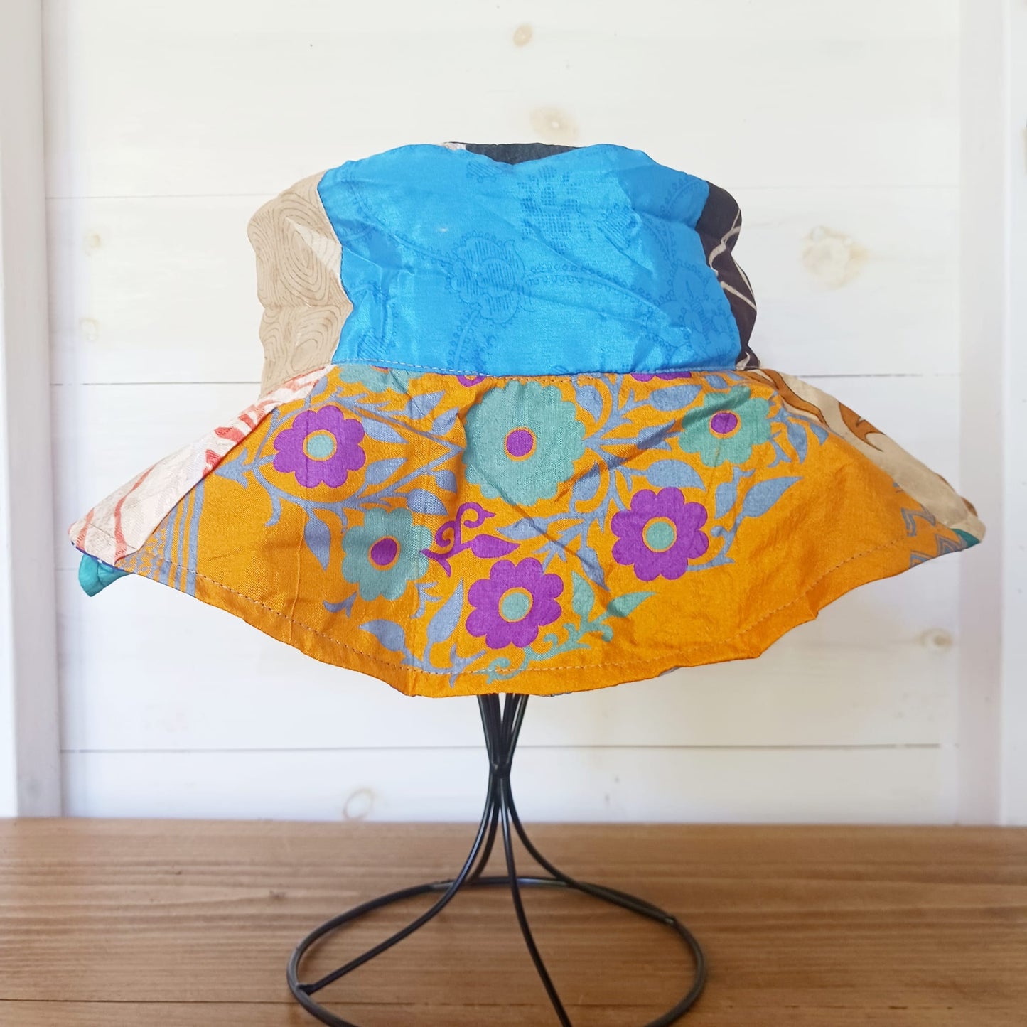 Sari Floppy Sunhat colourful sunhat recycled sari