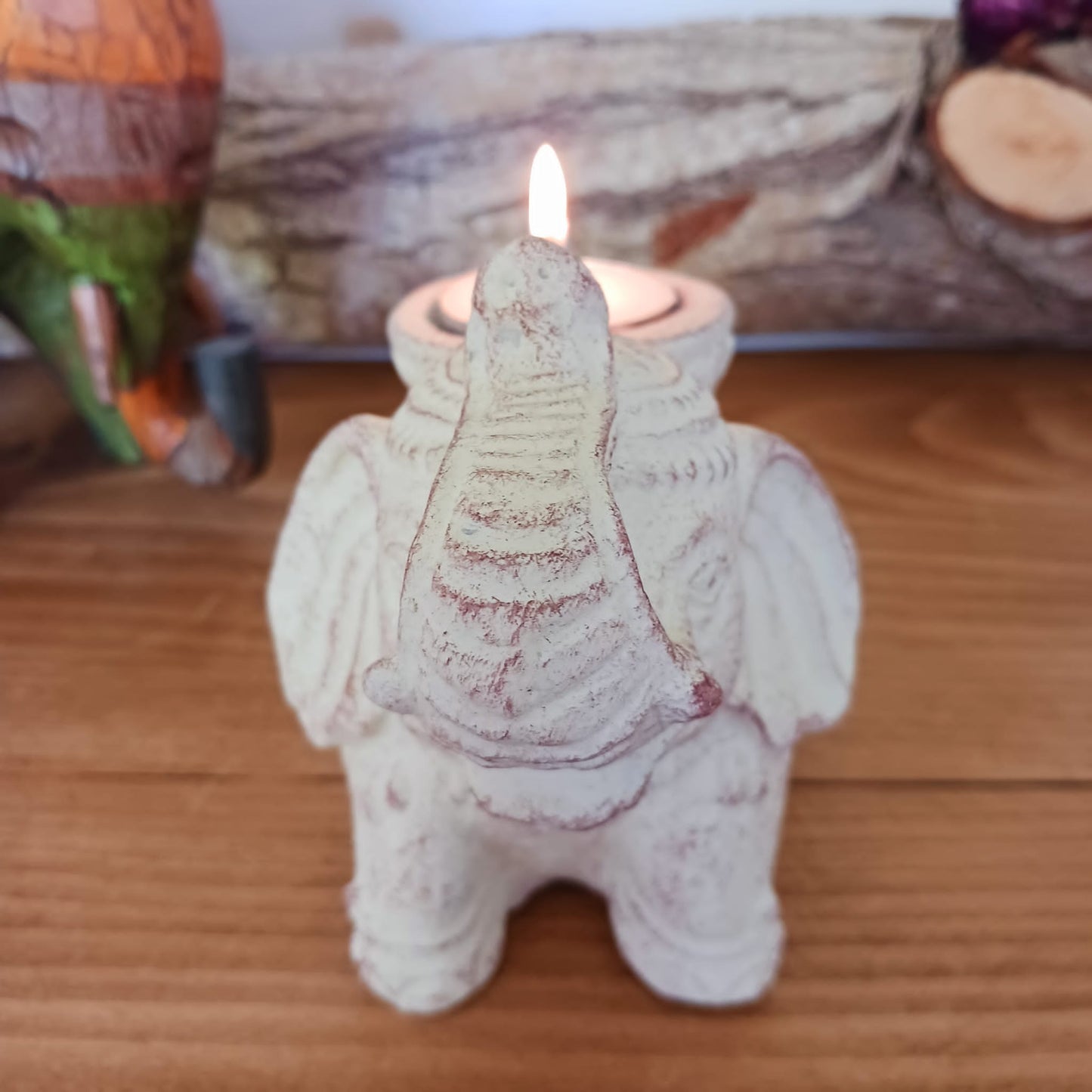 Elephant Incense & Candle Holder