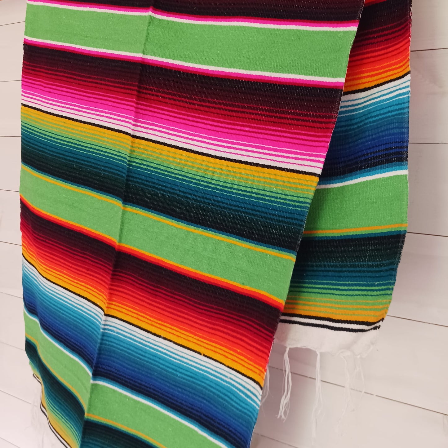 Mexican Serape Light Green