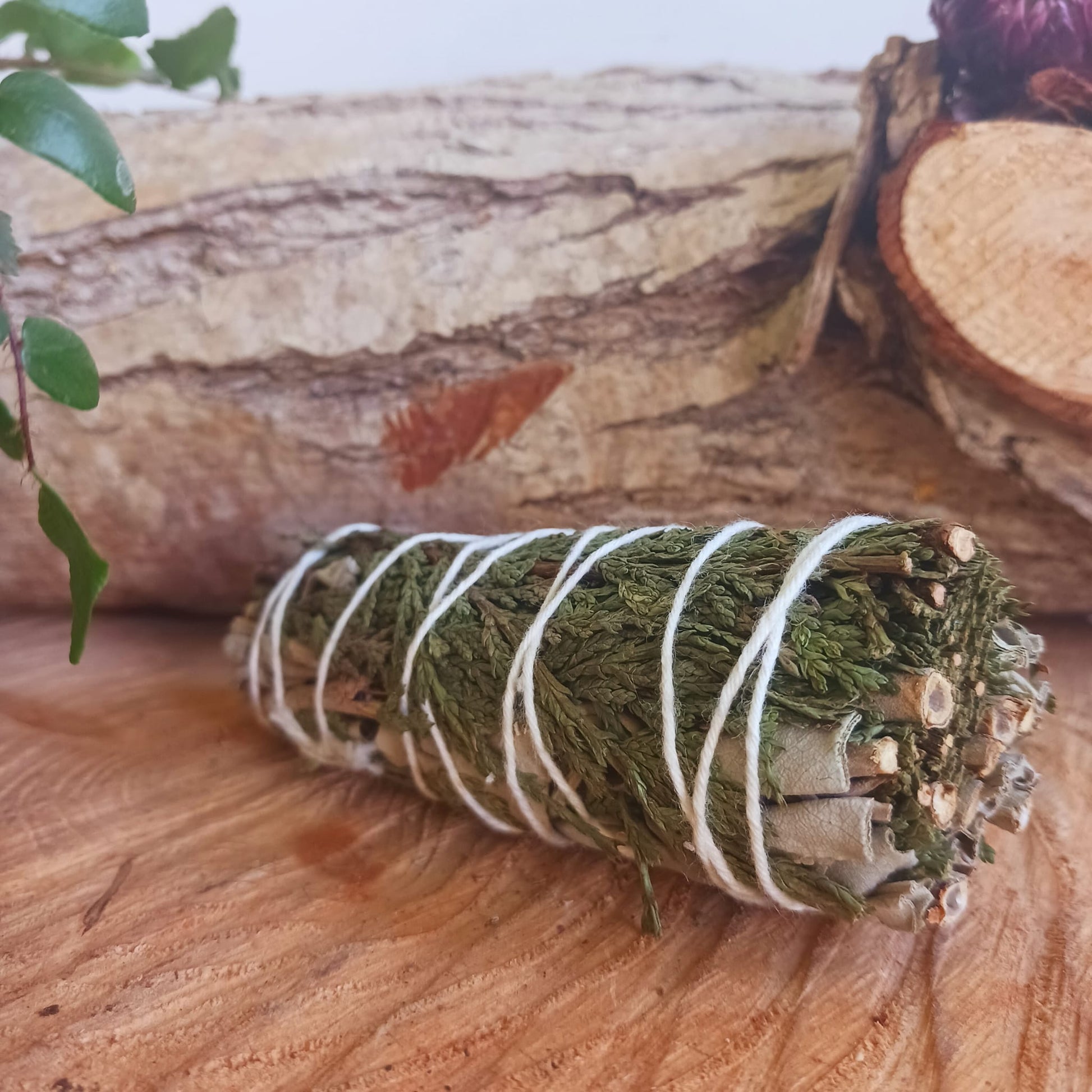 Smudge Stick White Sage & Cedar 10cm