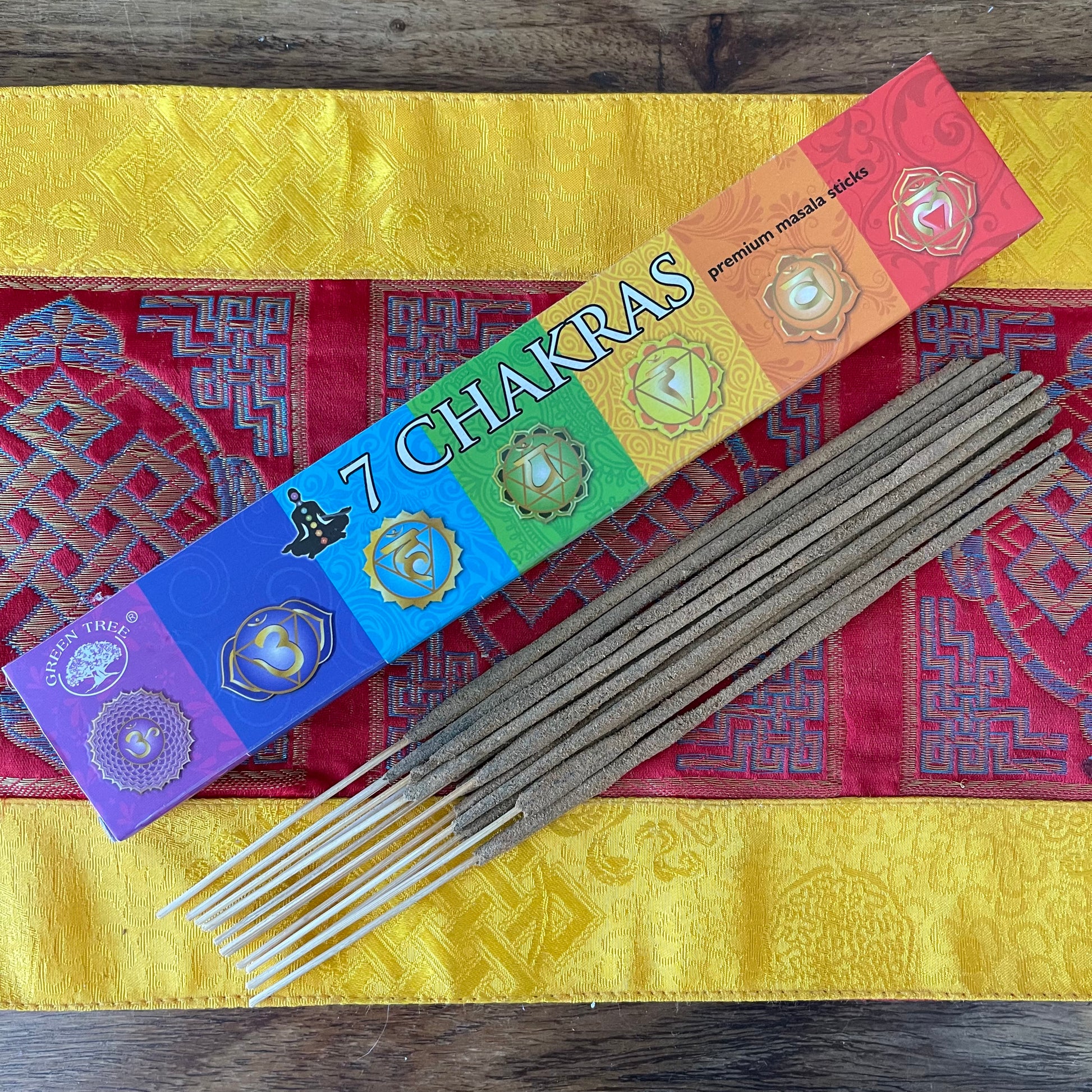 Green Tree 7 Chakra Natural Incense