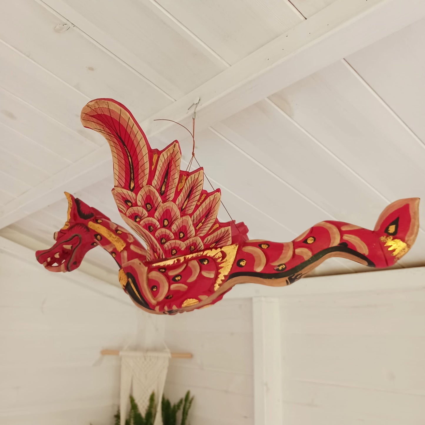 Flying Dragon Mobile (Red) hanging dragon Mobile