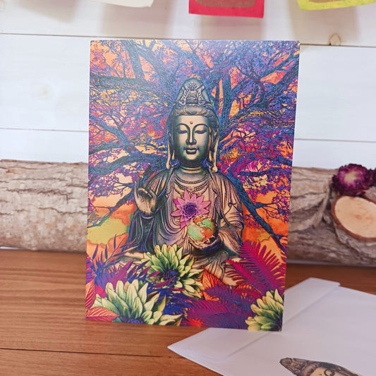 Buddha Greetings Card | Healing Thoughts