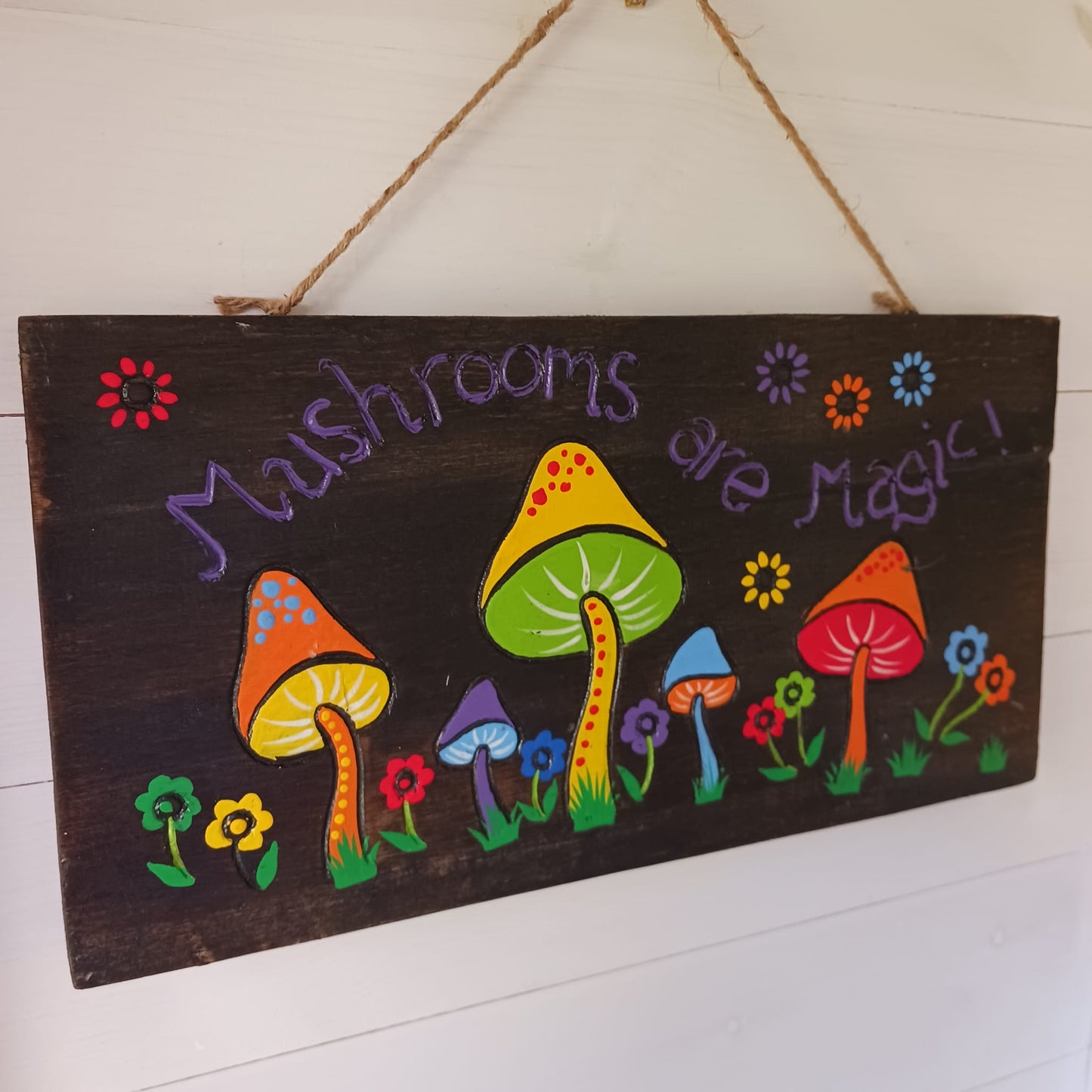 Mushrooms Are Magic Wall Plaque Magic Mushrooms