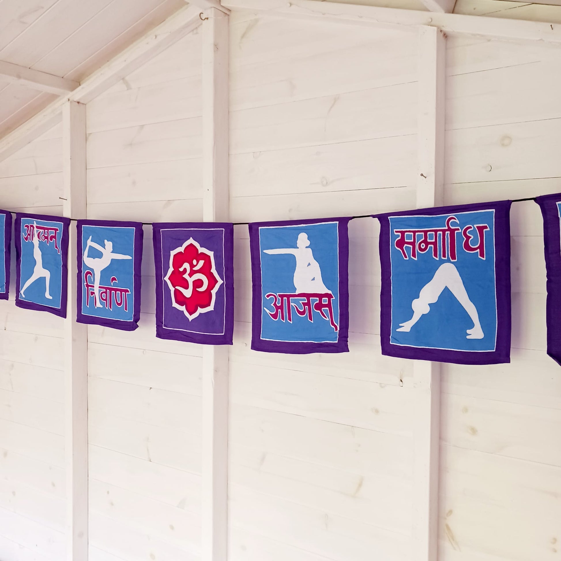 Large Yoga Moves Flags | Bunting