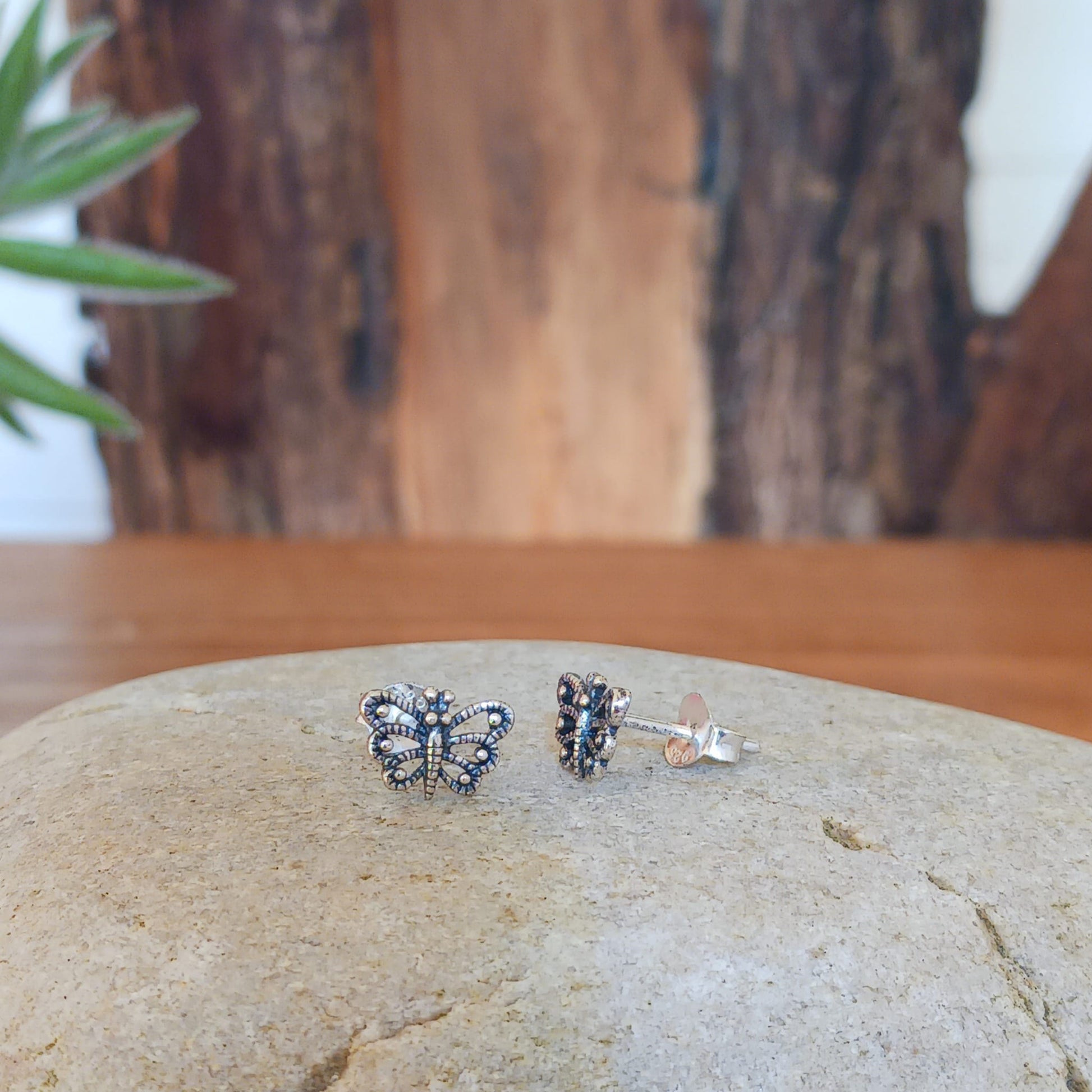 Butterfly Ear Studs | 925 Solid Silver Earrings