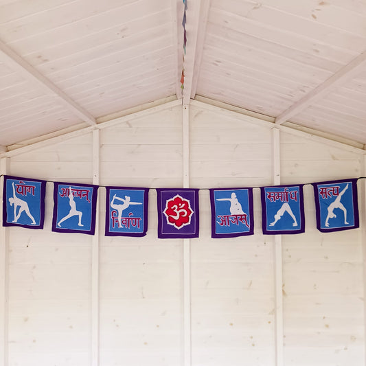 Large Yoga Moves Flags | Bunting