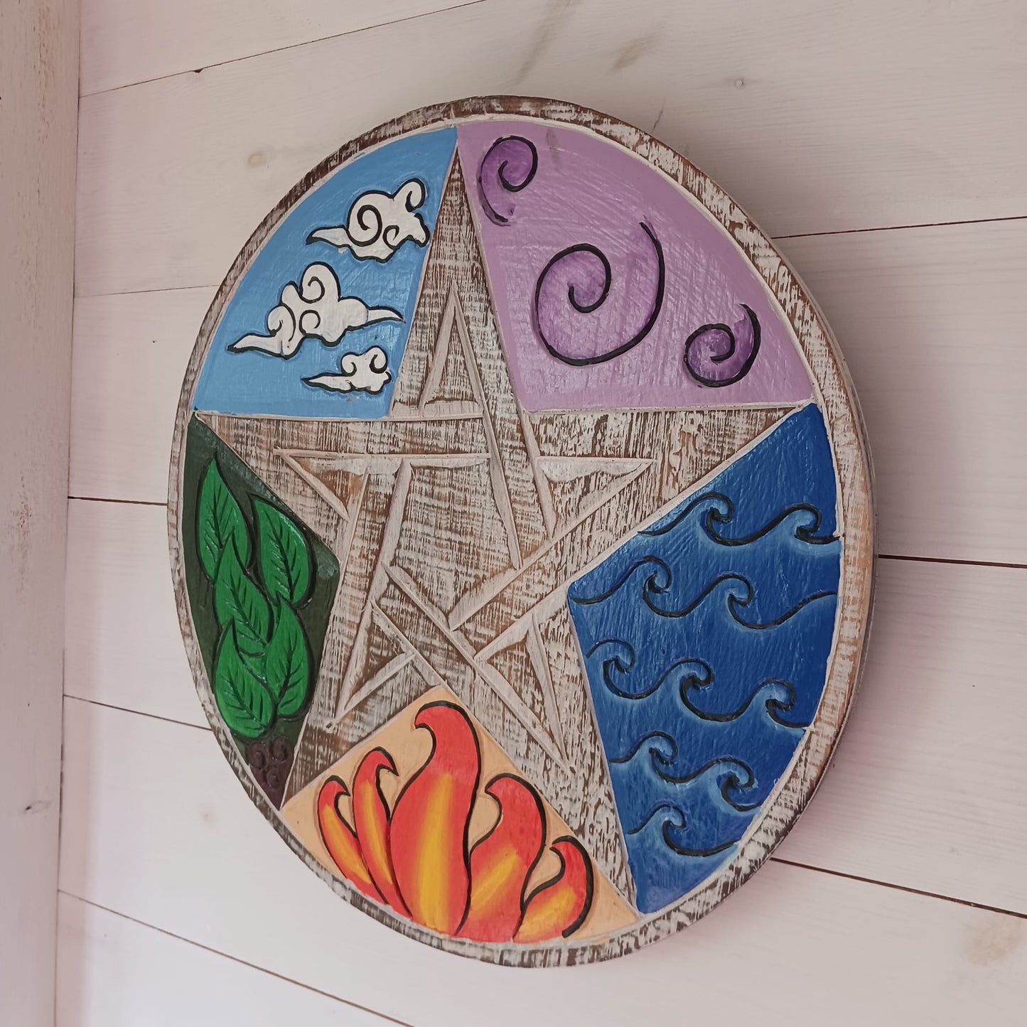 Elemental Pentacle Wall Plaque