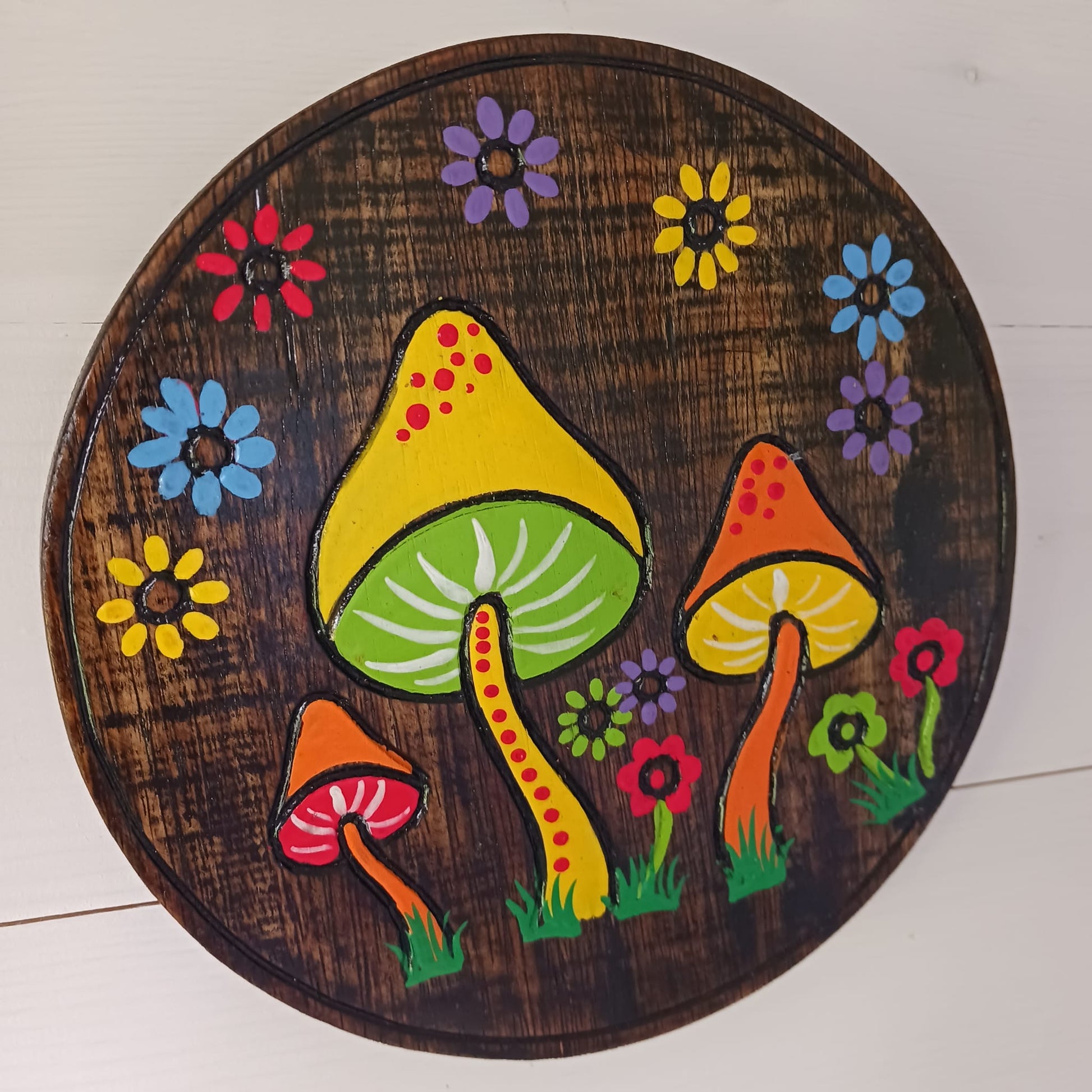 Mushroom Wall Plaque | Magic Mushroom wall plaque groovy Mushrooms