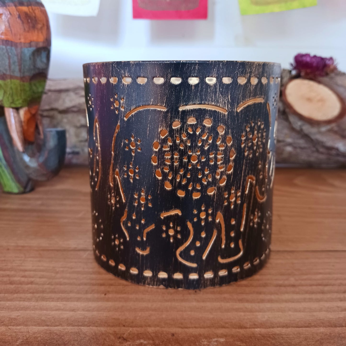 Elephant Mandala Tea-light Holder | Elephant gift ideas for friends