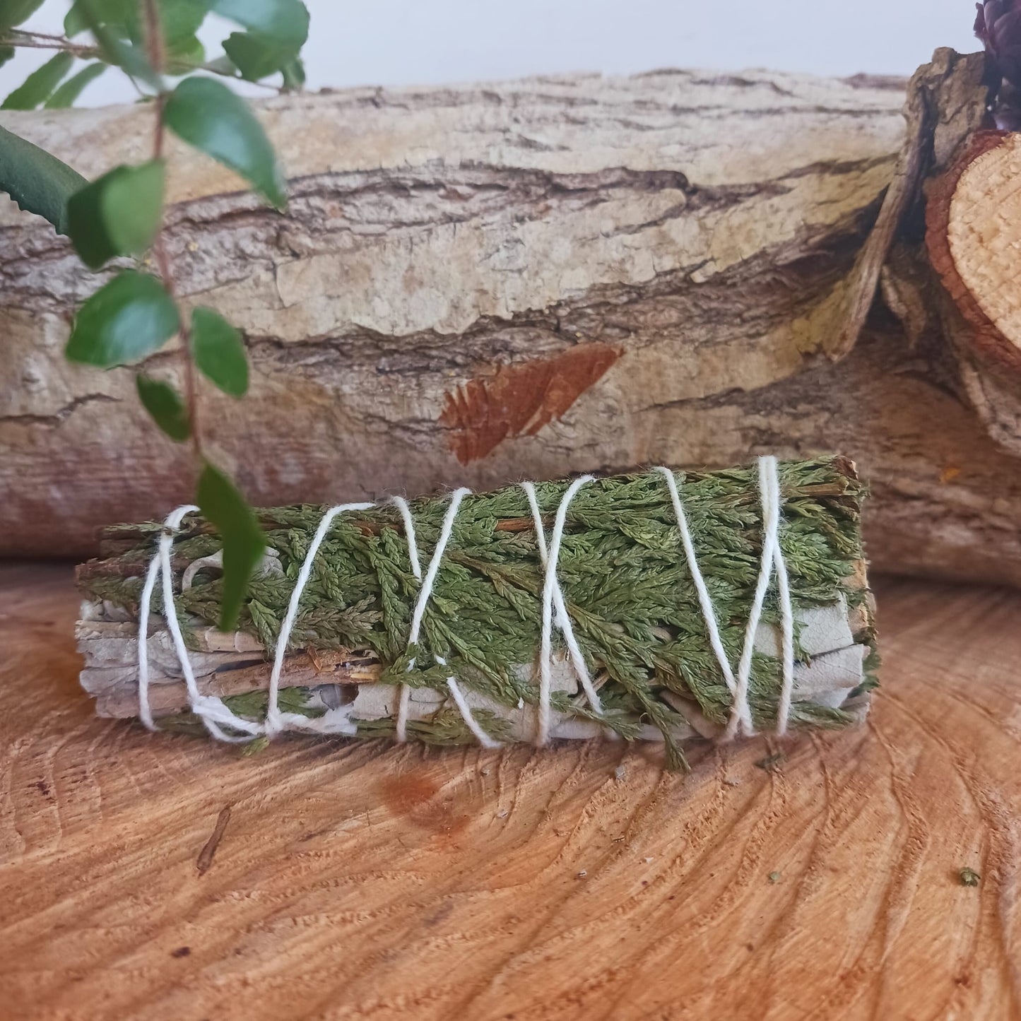 Smudge Stick White Sage & Cedar 10cm