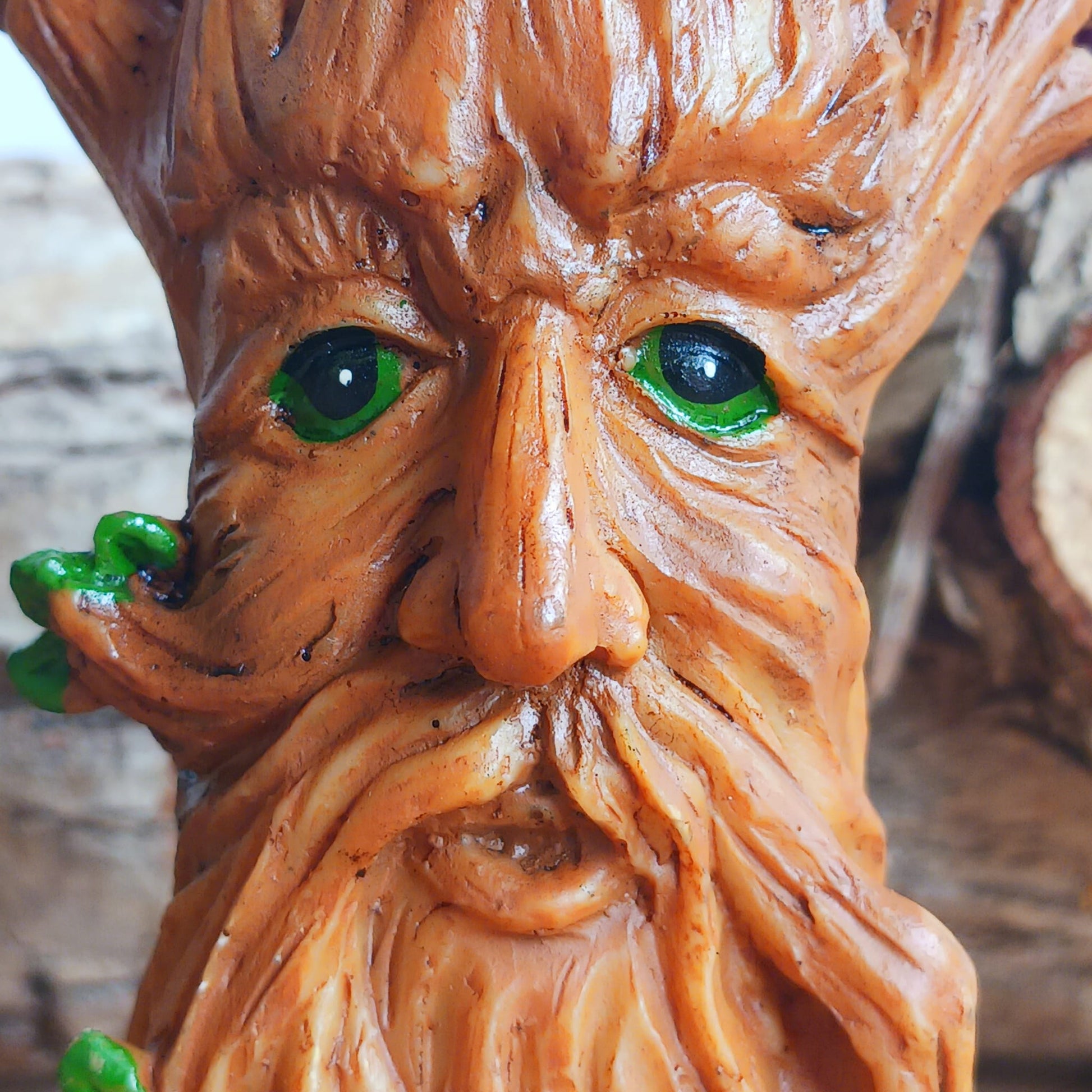 Green Tree Man Incense Cone Holder