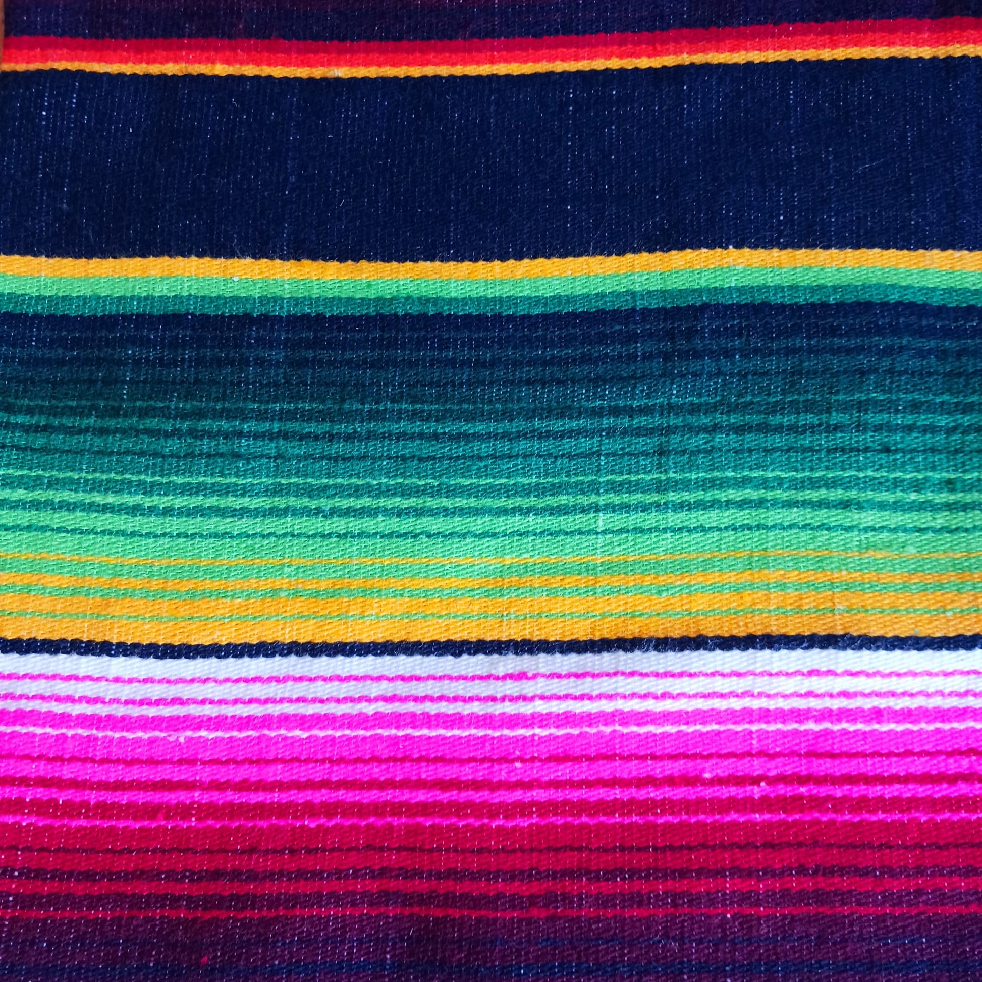 Mexican Serape Black | Shawl | Festival Blanket | Beach blanket