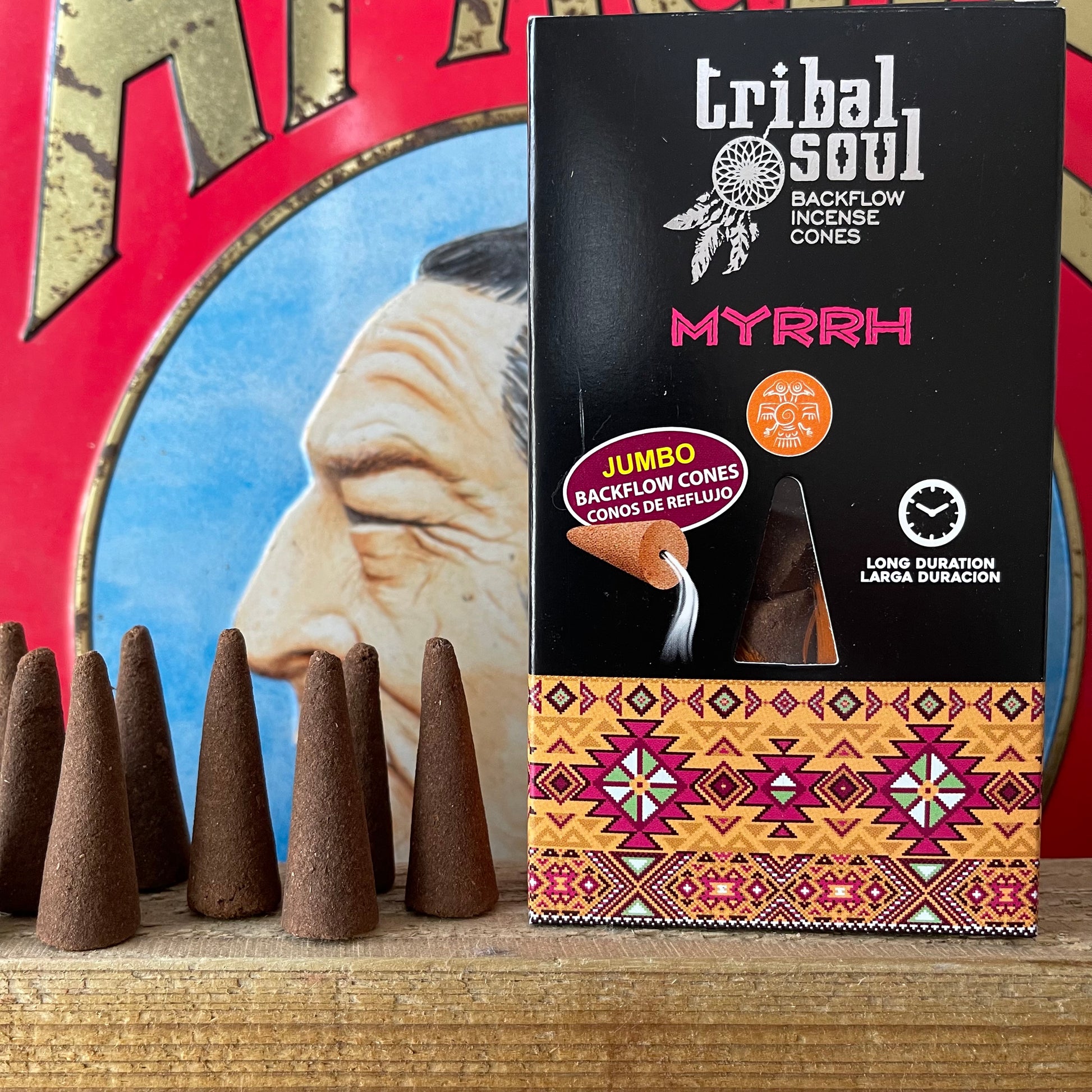 Tribal soul jumbo Backflow incense Cones Myrrh