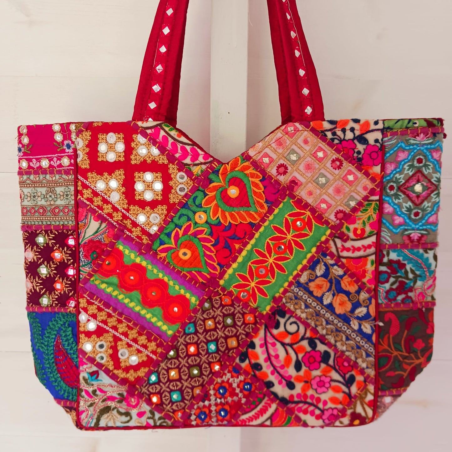 Handmade Indian shoulder bag | Hippie beach bag shoulder bag