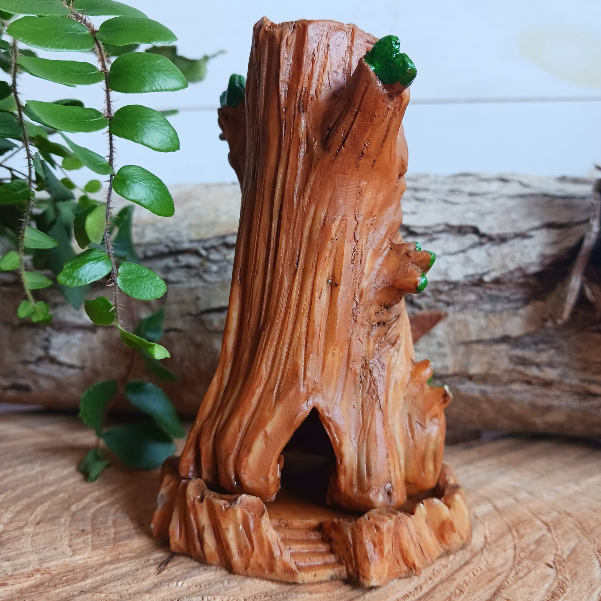 Green Tree Man Incense Cone Holder