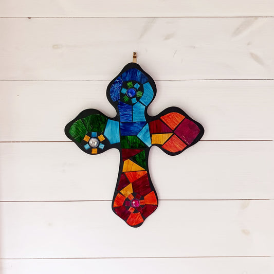 Mosaic Style Cross | Wall Hanging