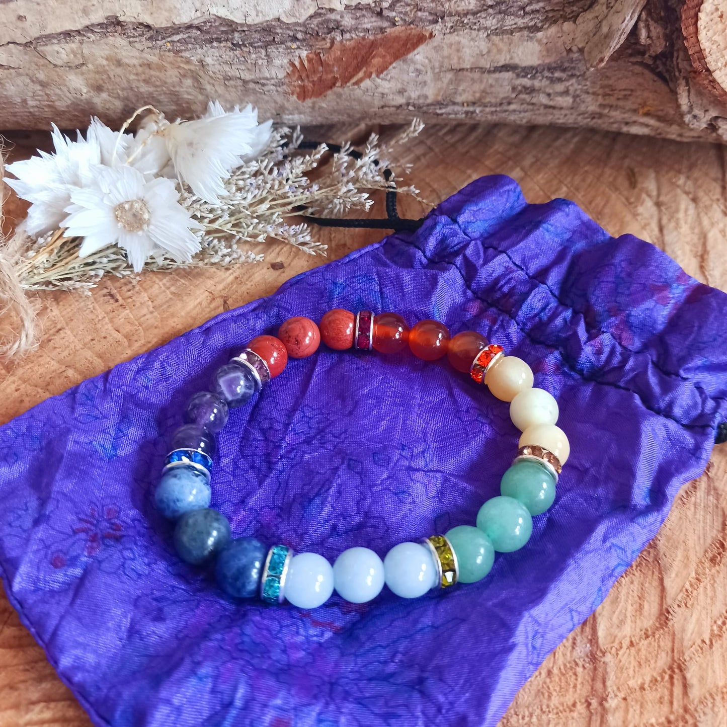 Seven Chakra Bracelet | Semi Precious Stone